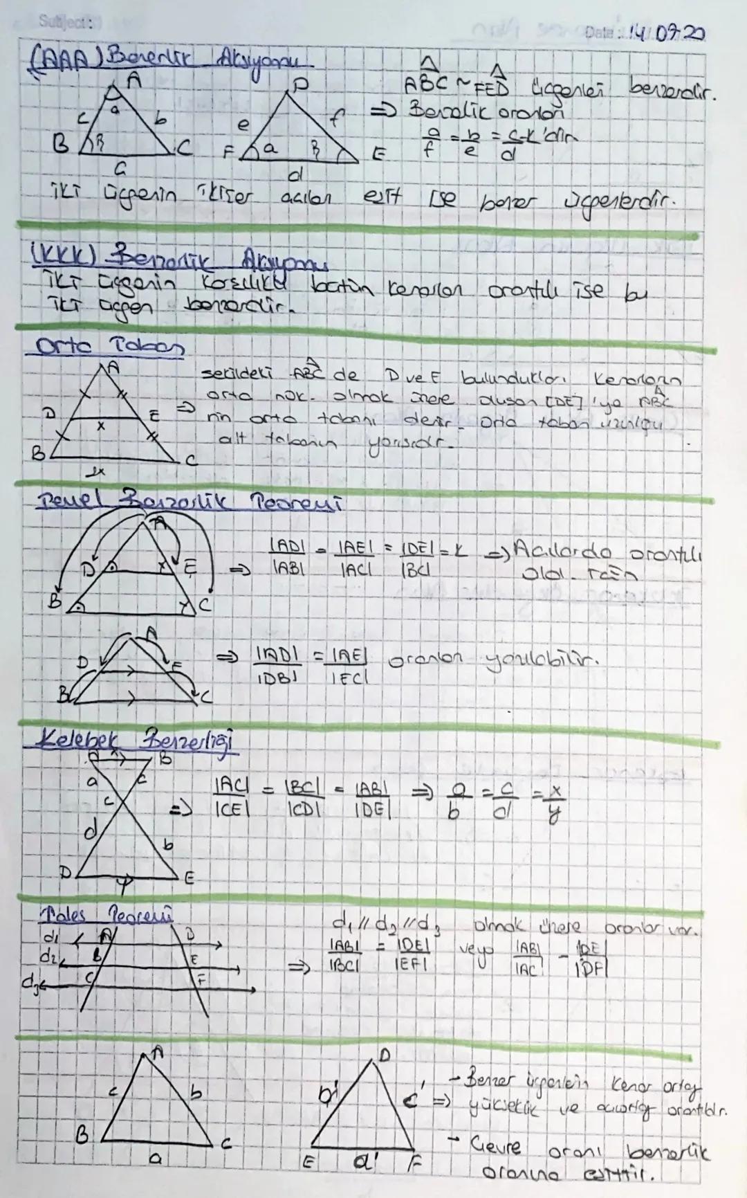 Subject: Ucgende Eslik Benzerlik
ESUK
в
a
a
b
D
P
E
Dato: 14.07.20
ABC Je DEF
Ücgencenin ko E
d
b
с
= Koubr
AR
Kenar - Vonor- Konor (kkk) Es
