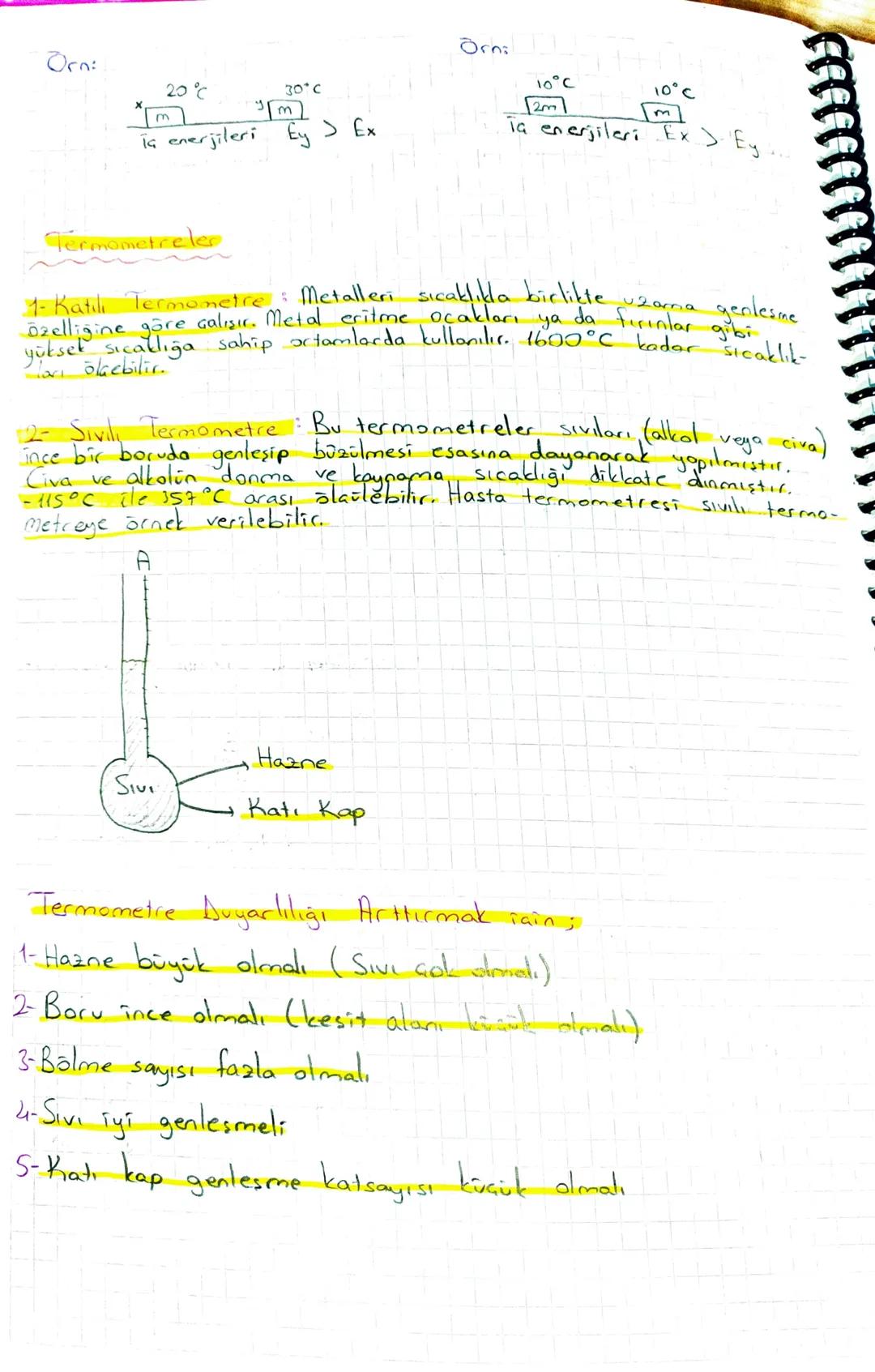 # ISI VE SICAKLIK

Isı Sıcaklıkları farklı iki çisim arasında sıcaklığı yüksek alandan
Sıcaklığı düşük dana transfer edilen enerjidin

*Kolo