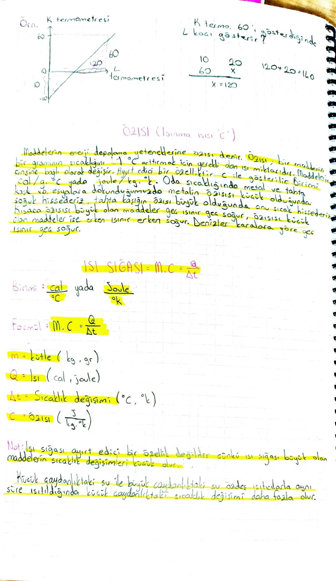# ISI VE SICAKLIK

Isı Sıcaklıkları farklı iki çisim arasında sıcaklığı yüksek alandan
Sıcaklığı düşük dana transfer edilen enerjidin

*Kolo