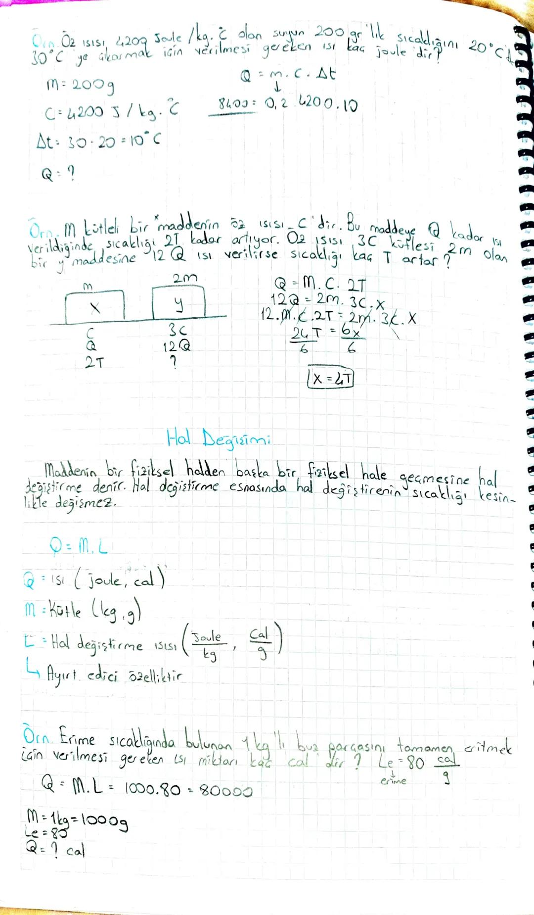 # ISI VE SICAKLIK

Isı Sıcaklıkları farklı iki çisim arasında sıcaklığı yüksek alandan
Sıcaklığı düşük dana transfer edilen enerjidin

*Kolo