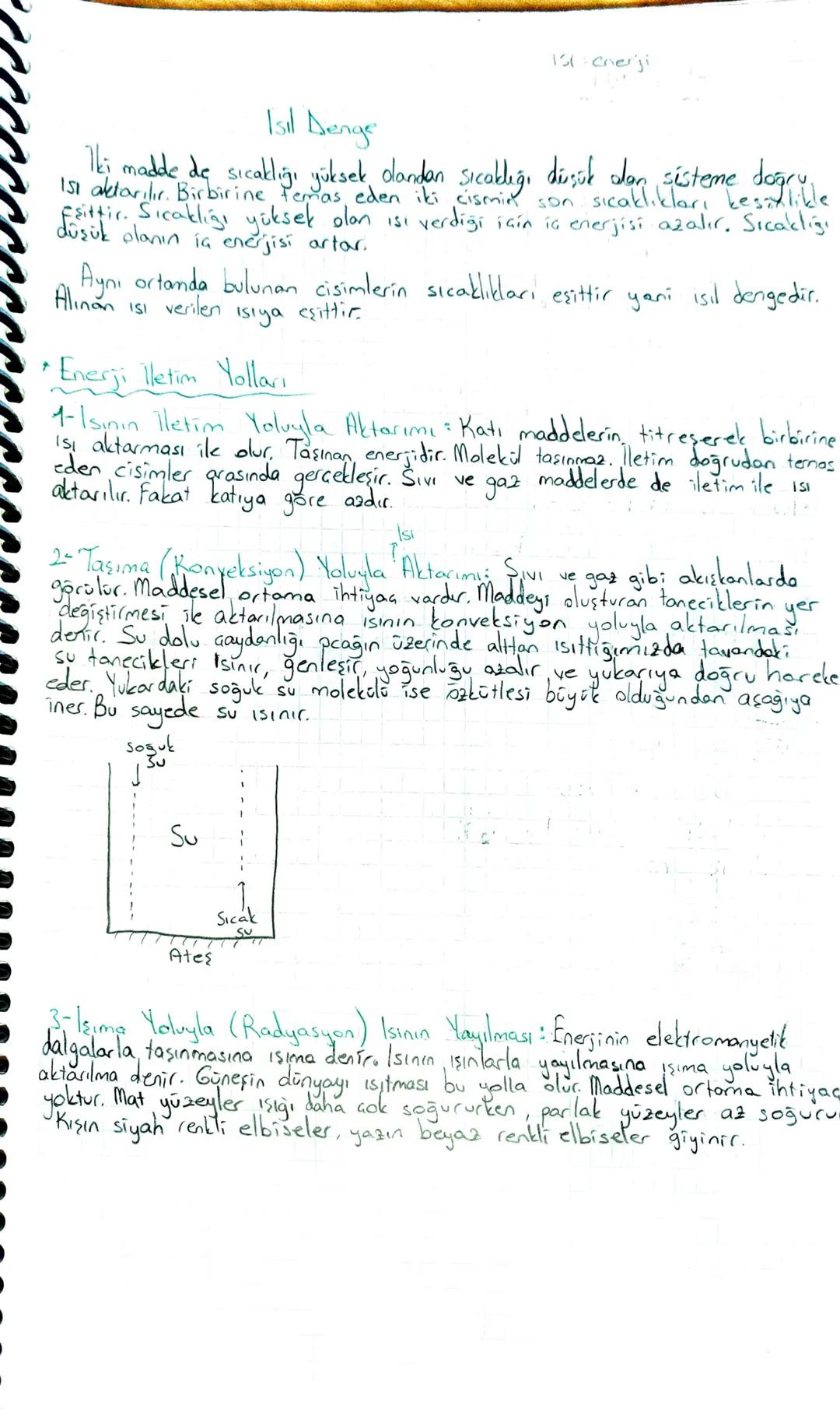 # ISI VE SICAKLIK

Isı Sıcaklıkları farklı iki çisim arasında sıcaklığı yüksek alandan
Sıcaklığı düşük dana transfer edilen enerjidin

*Kolo