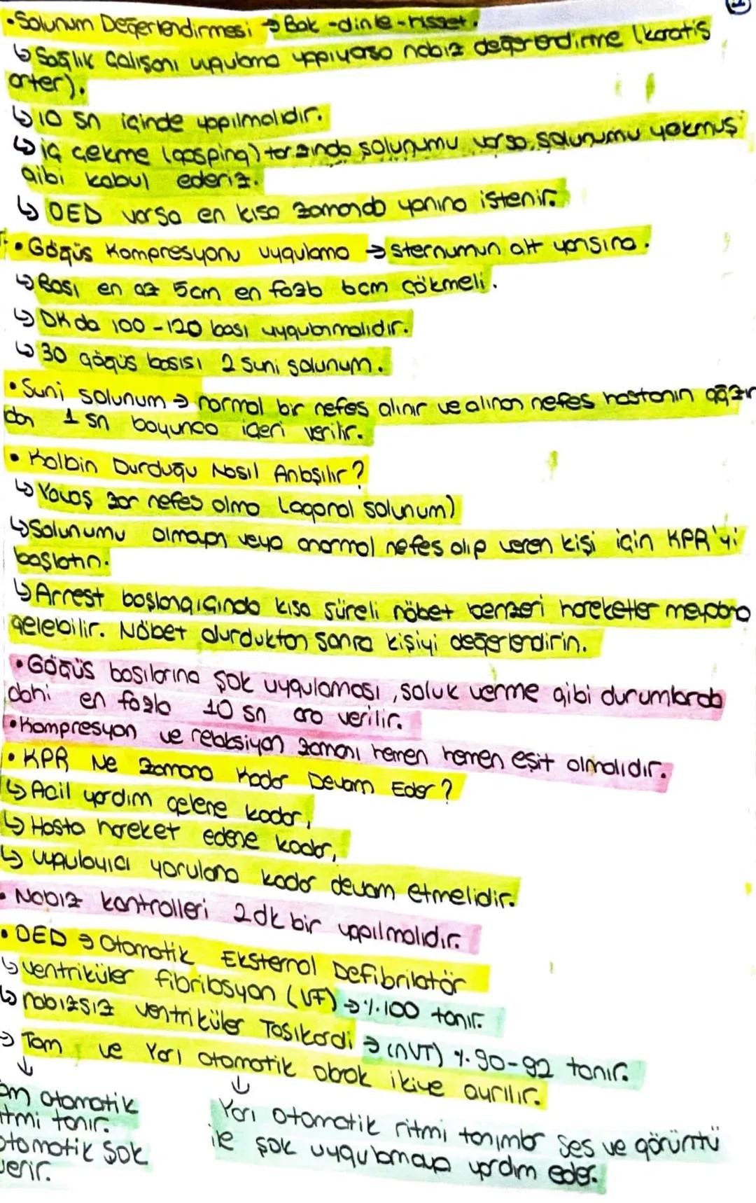 @
RESUSITASYON =
Dlay yeri Güvenliği ve Acil olgu Yönetimi :
• Acil Oiqu Yönetiminde Verleşim Plan:
Soa torofto Ekip lideri, aspiratör, defi