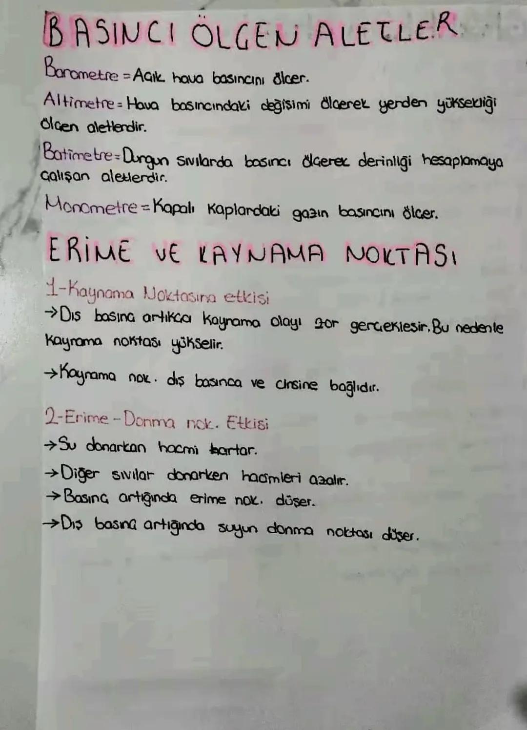 GAZLARDA BASING
Açık Hava Basinci
Atmosferi oluşturan gazların ağırlıkları nedeniyle temas etikleri her
noktaya uyguladığı basınca atmosfer 