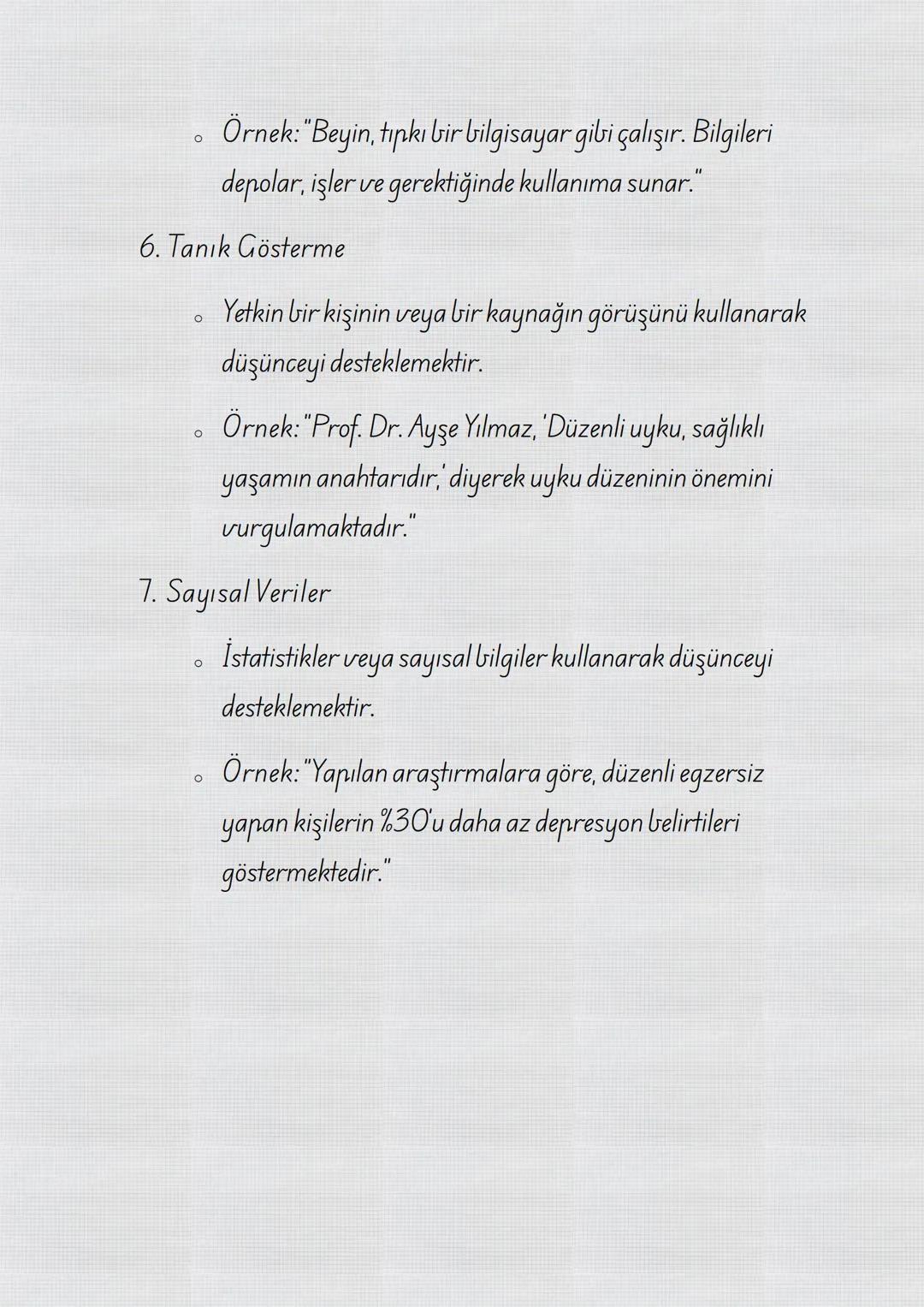 PARAGRAFTA DÜŞÜNCEYİ GELİŞTİRME YOLLARI NOTLARI
DÜŞÜNCEYİ GELİŞTİRME YOLLARI NEDİR?
Düşünceyi geliştirme yolları, bir paragrafta ana düşünce