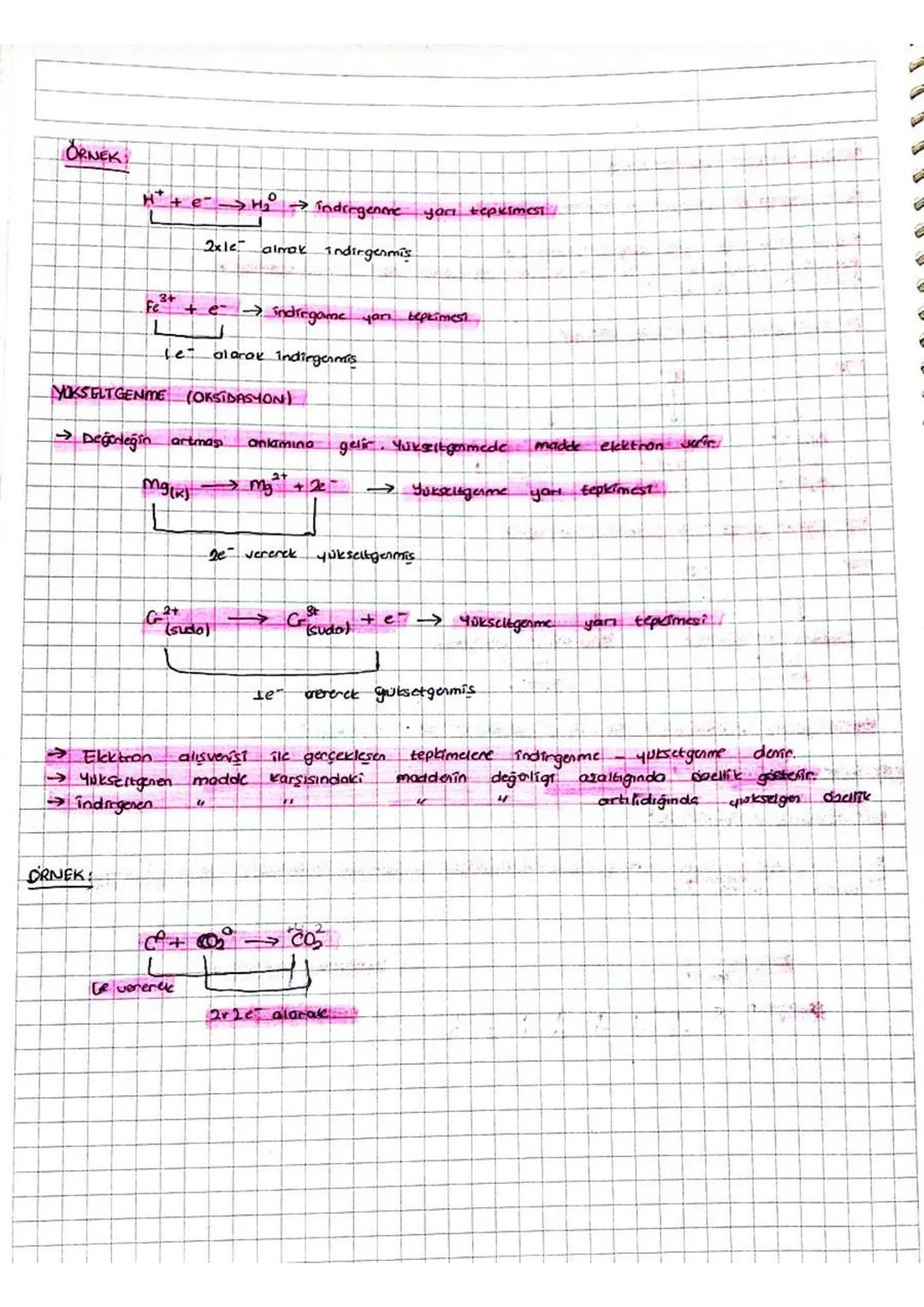 # I UNITE KIMHA VE ELEKTIRIK

INDIRGENME YÜKSELTGENME TEPKİMELERI

Mukseltgenme Basamağı bulma kuralları

-Bilesik olusturulmamış serbest el