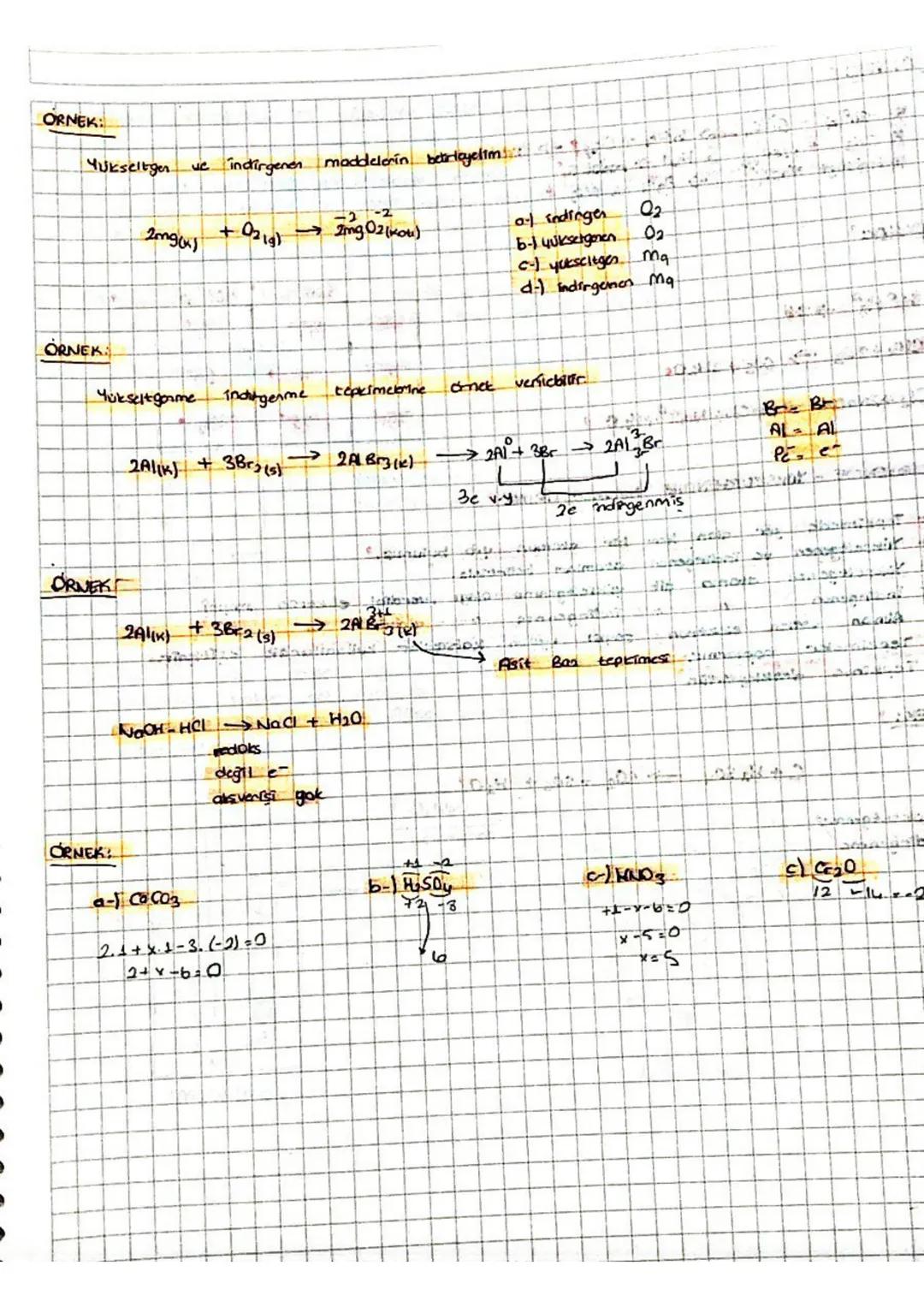 # I UNITE KIMHA VE ELEKTIRIK

INDIRGENME YÜKSELTGENME TEPKİMELERI

Mukseltgenme Basamağı bulma kuralları

-Bilesik olusturulmamış serbest el