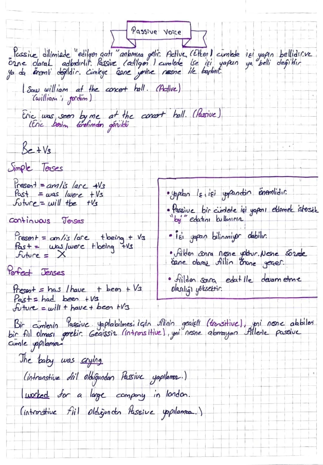 Passive Voice
Passive dilimiade "edilger aatı "anlamına gelir. Active (Etter) cümlede is!
Özne olarak adlandırlit. Passive (edilgen I cumled