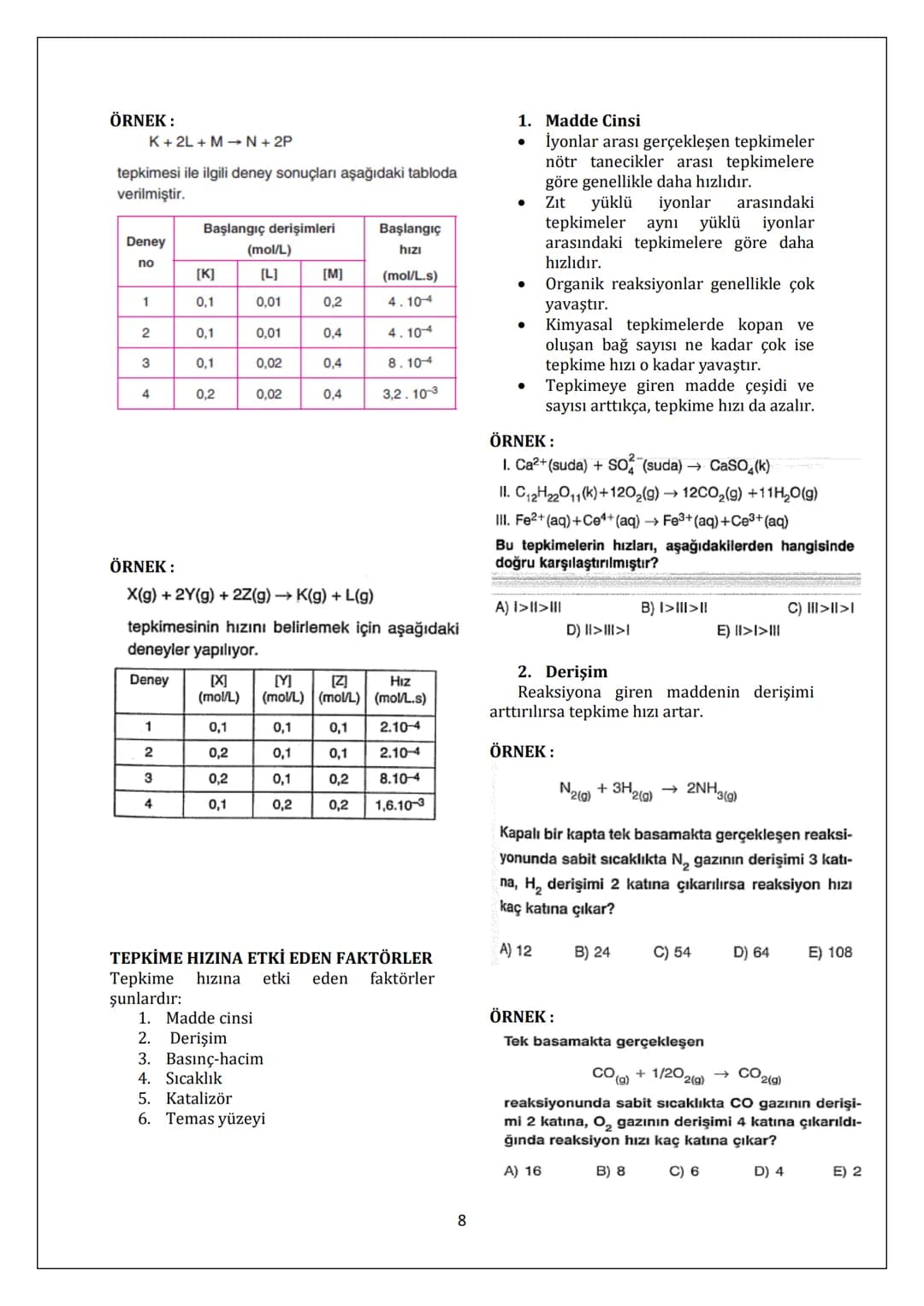 KİMYASAL TEPKİMELERDE ENERJİ
ENTALPİ: Bir maddenin yapısında
depoladığı bütün enerjilerin (titreşim,
öteleme, dönme... vb.) toplamına
kapsam