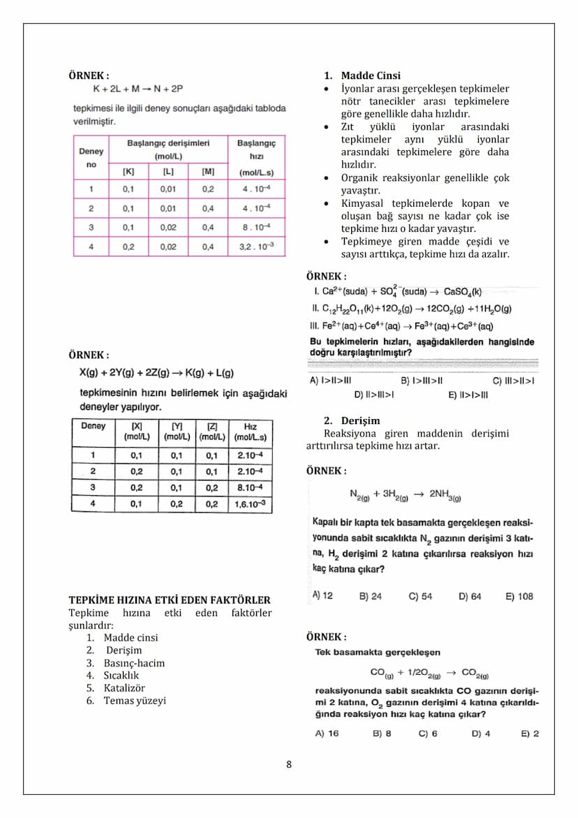 KİMYASAL TEPKİMELERDE ENERJİ
ENTALPİ: Bir maddenin yapısında
depoladığı bütün enerjilerin (titreşim,
öteleme, dönme... vb.) toplamına
kapsam