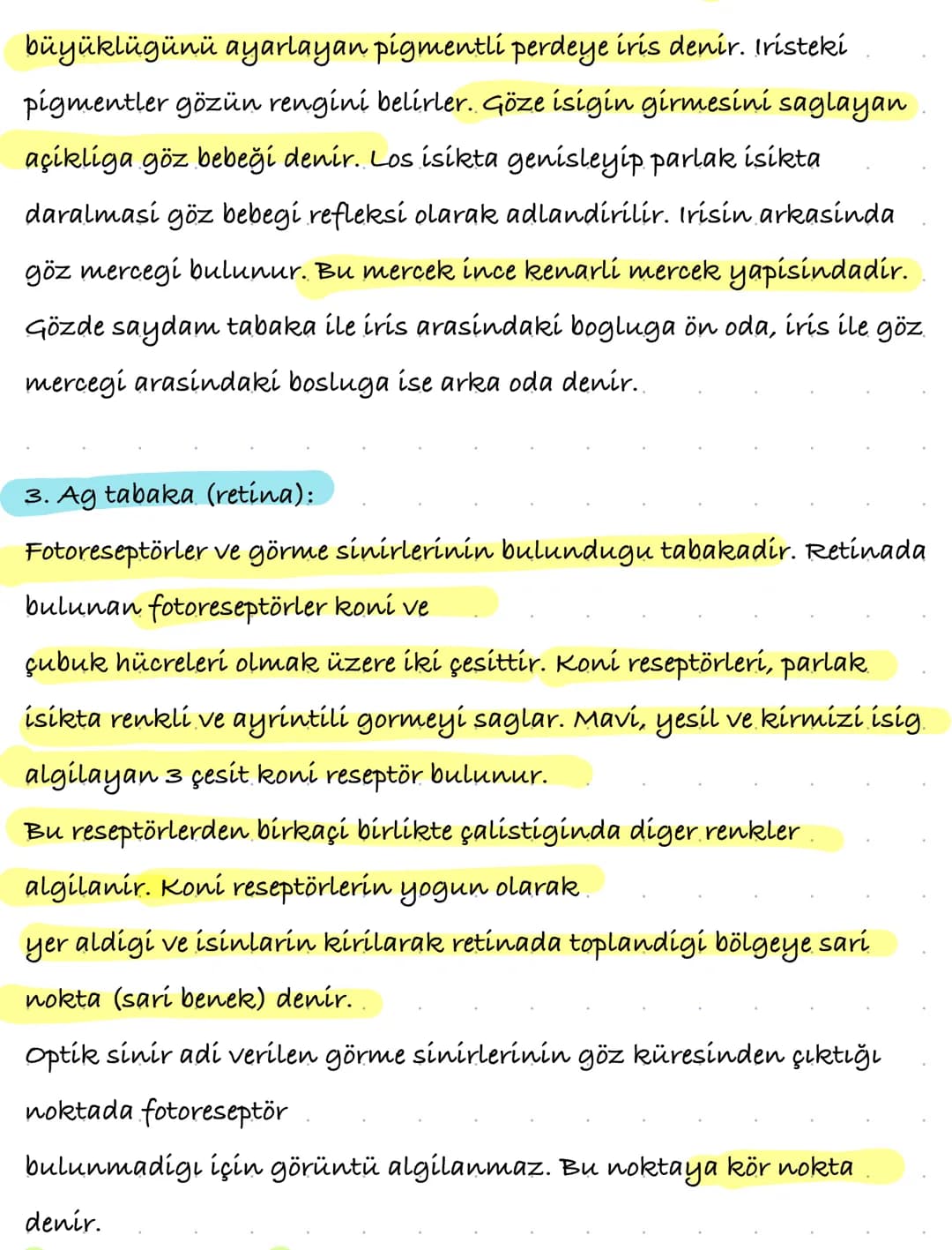 Reseptör: Dís cevredeki uyarilari alan, duyu organlarindaki
özellesmis hücrelerdir.
•Tat, koku gibi kimyasal uyarilari kemoreseptörler alir.