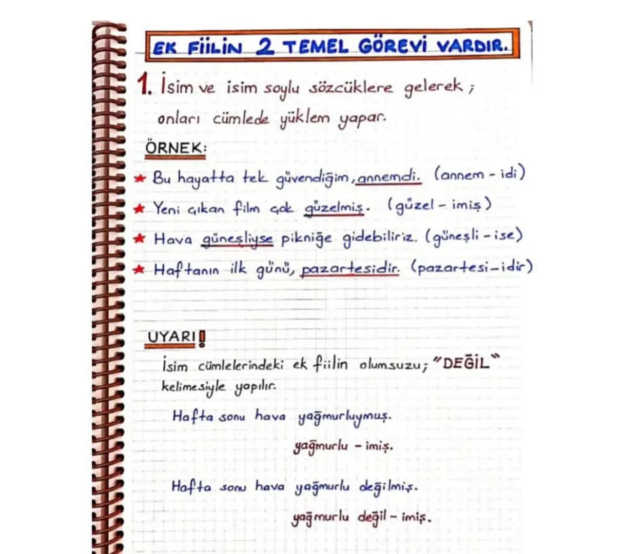 66666667
EK FIIL
İsimlere gelerek onları cümlede yüklem yapan,
Basit zamanlı fiillere gelerek onları birleşik zaman-
-i fiilidir.
yapan
EK F