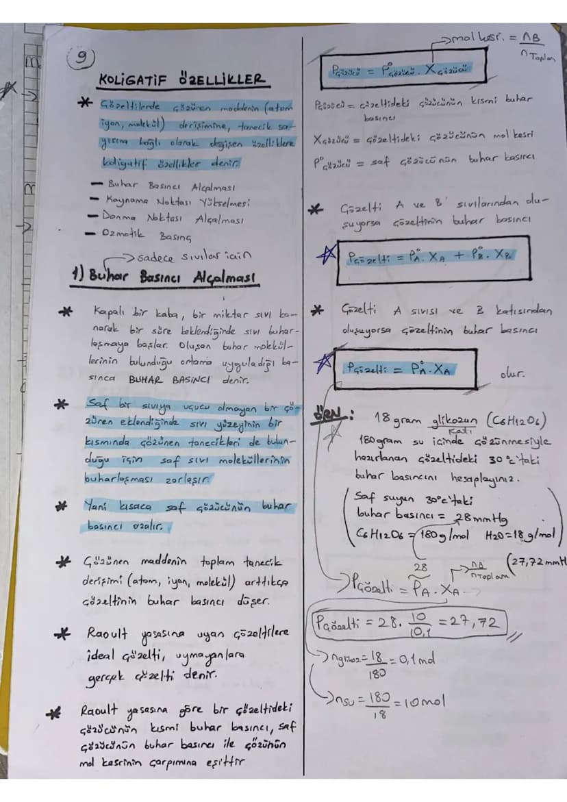 *
ÇÖRÜW-GÖRÜNEN ETKİLESİMLERİ
Bir maddenin bir başka madde içeri-
sinde özelliklerini kaybetmeden serbest
moleküller veya iyonlar halinde ho