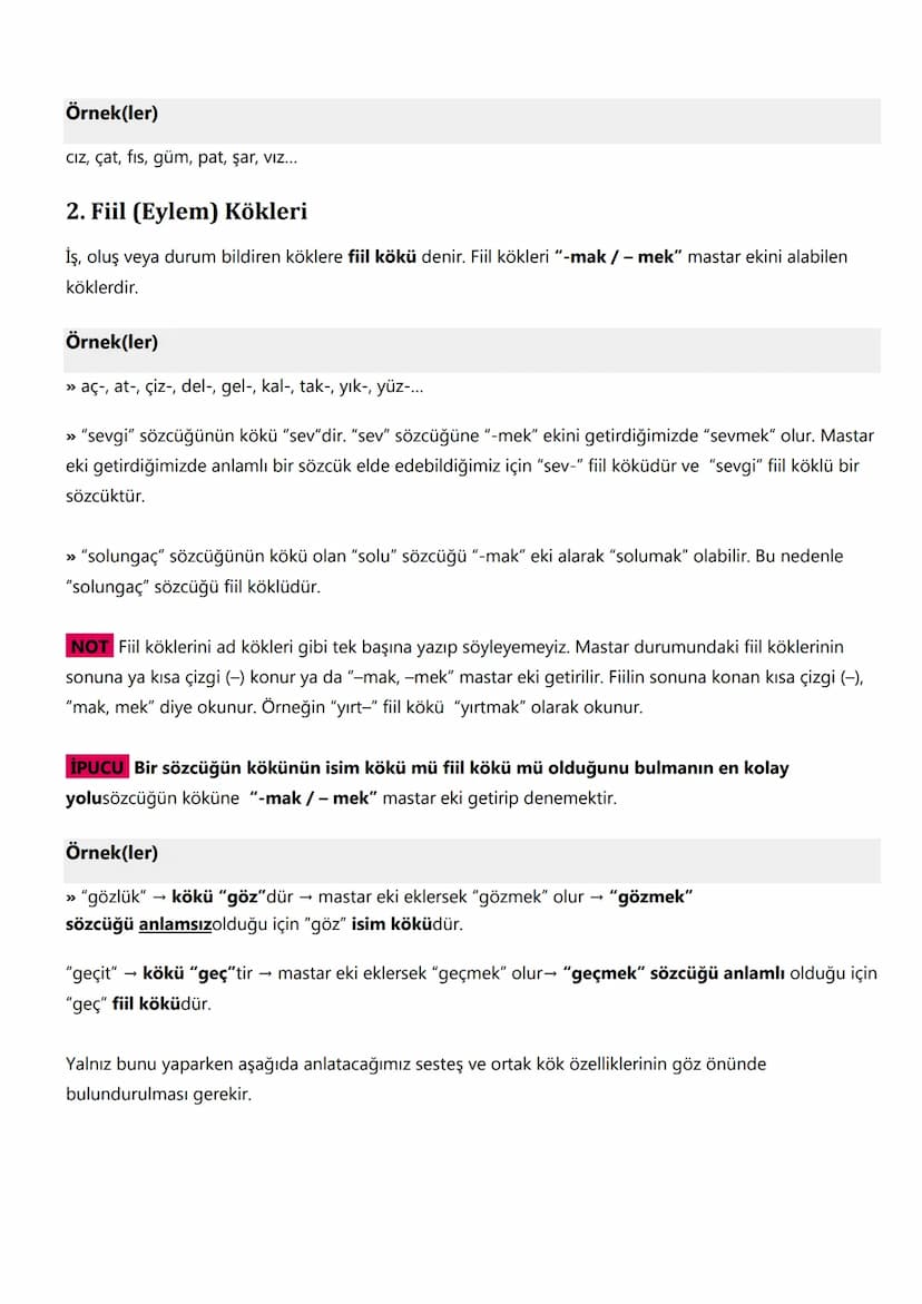 1. Anlam Bilgisi:
6. SINIF TÜRKÇE
KONU ANLATIMLARI
Sözcükte Anlam :
1. Gerçek (Temel) Anlam
Gerçek anlam, bir kelimenin aklımıza ilk gelen a