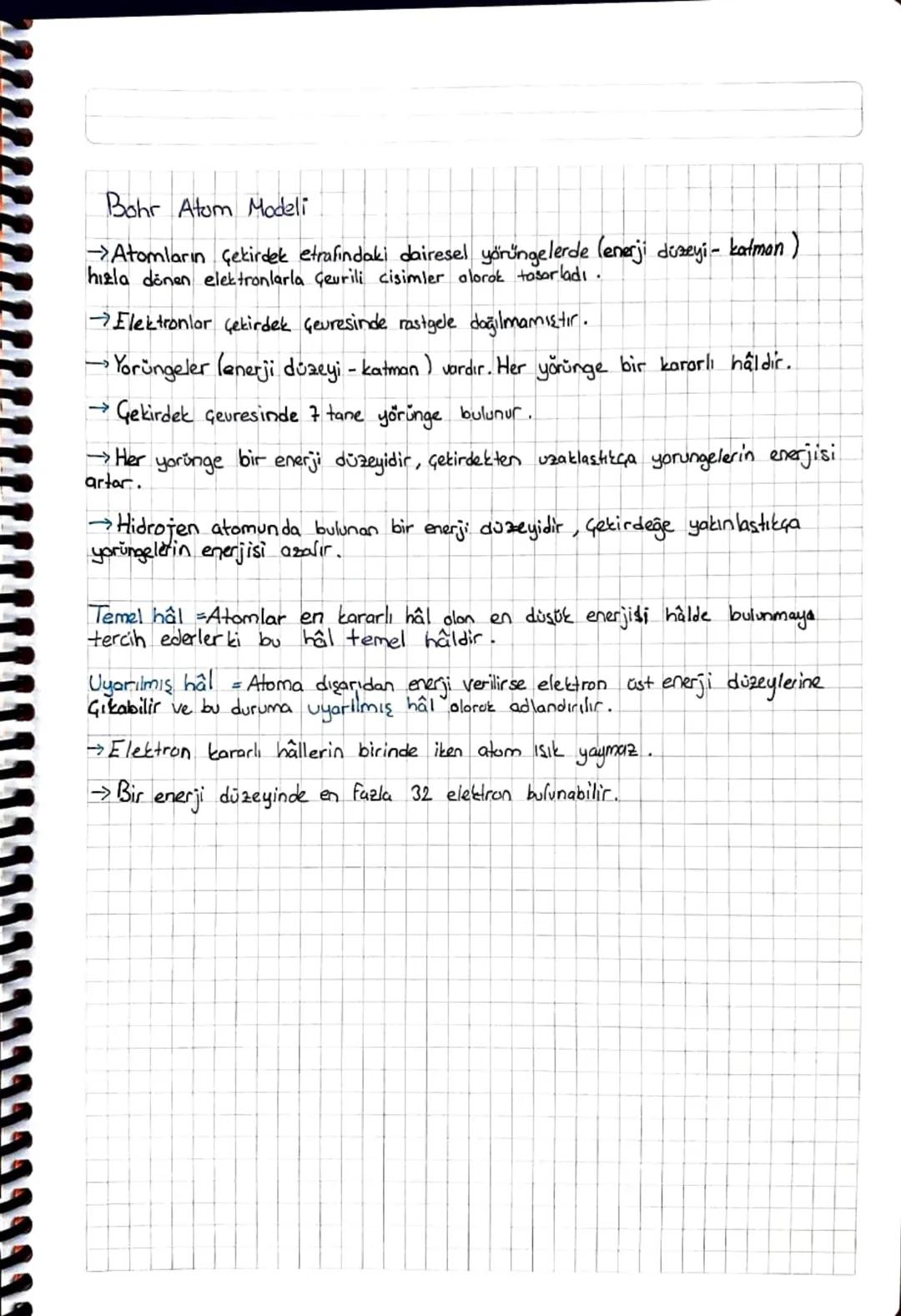 KIMYA
→ATOM MODELLERİNİN GELİŞİMİ
Dalton Atom Modeli
Atom içi dolu küredir. Atomlar bolunemez.
Bir elementin bütün atomları ŏzedeştir.
Eksik