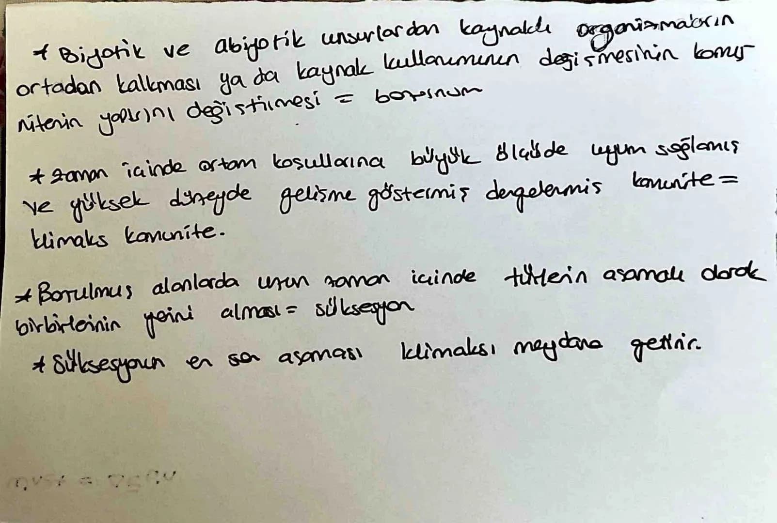 Komunite suindela bir türün yaşayabildiği
Cheyebildiği alan: habitat
Ekolojik niş türe özgüdür. Ŀ
ve
Metamorfoz geçiren tüklerin lorua we or