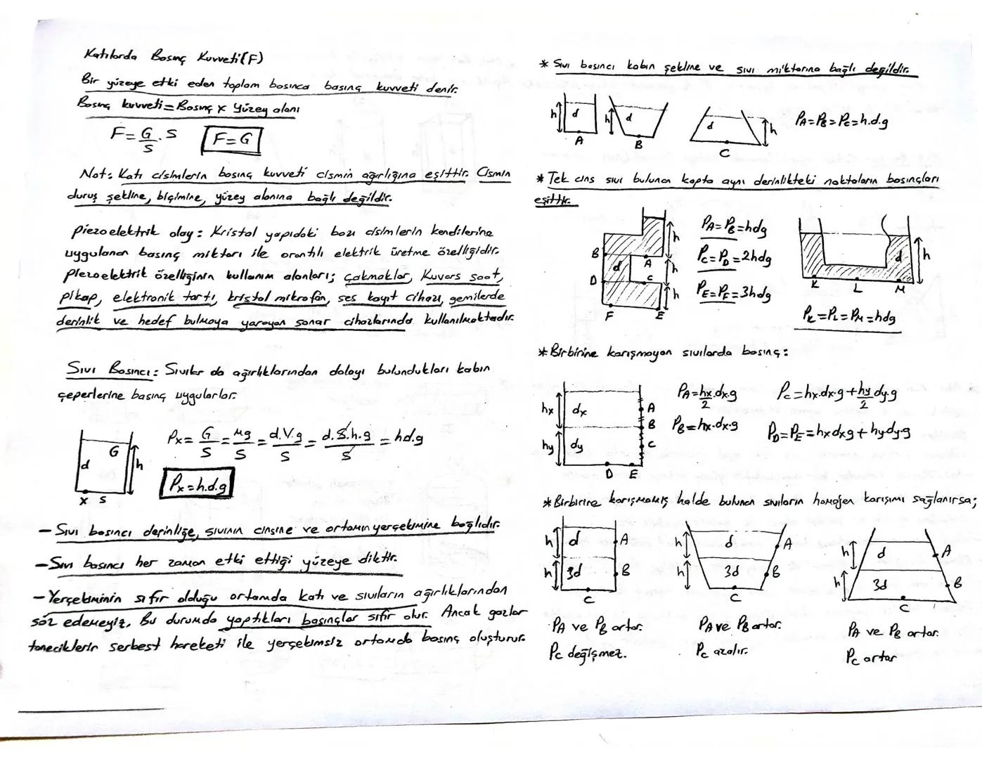 BASING
*Not: Katı cısım ısıtıldığında hocmi artacağından S alanı artor. Kütle ve
kalır. Dobyısıyla basınç azalır. Soğutulduğunda ise bosing 
