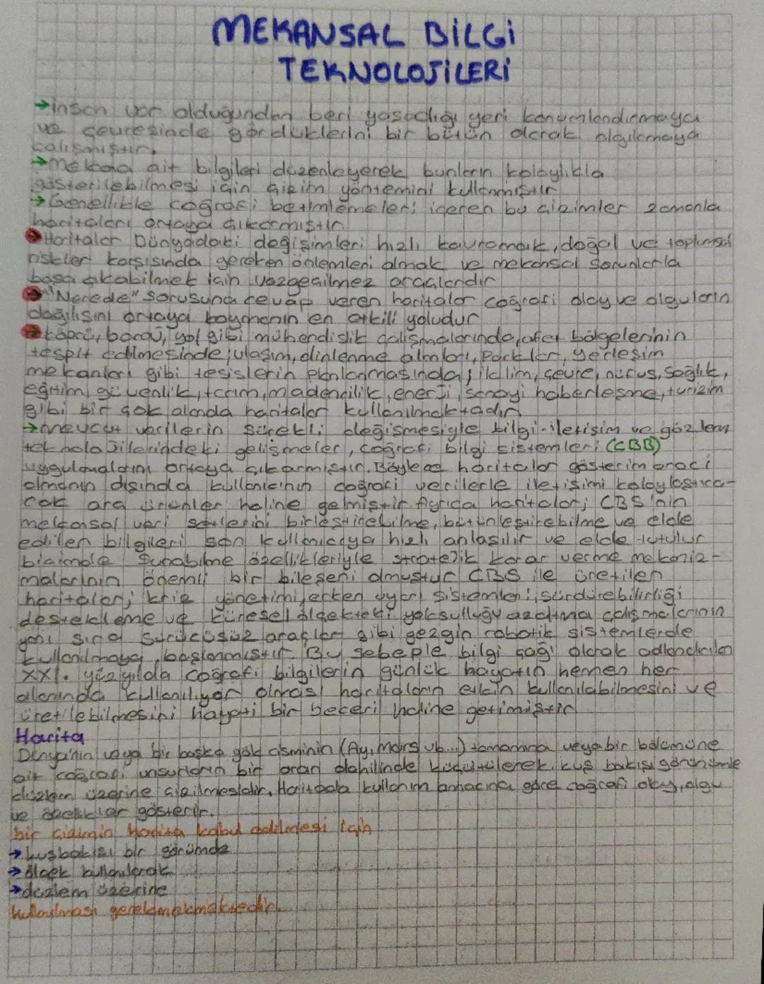 MEKANSAL BILGI
TEKNOLOJILERI
inson vor olduğundan beri yasachiği yeri konumlandırmaya
ve çeuresinde gorduklerini bir bütün olarak algılamaya