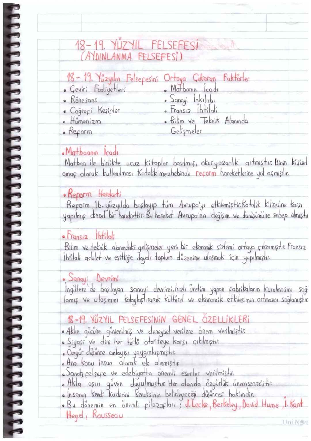 •
18-19. YÜZYIL FELSEFESİ
CAYDINLANMA FELSEFESİ)
18-19. Yüzyılın Felsefesini Ortaya Çıkaran Faktörler
• Geviri Faaliyetleri
Rönesans
Coğrafi