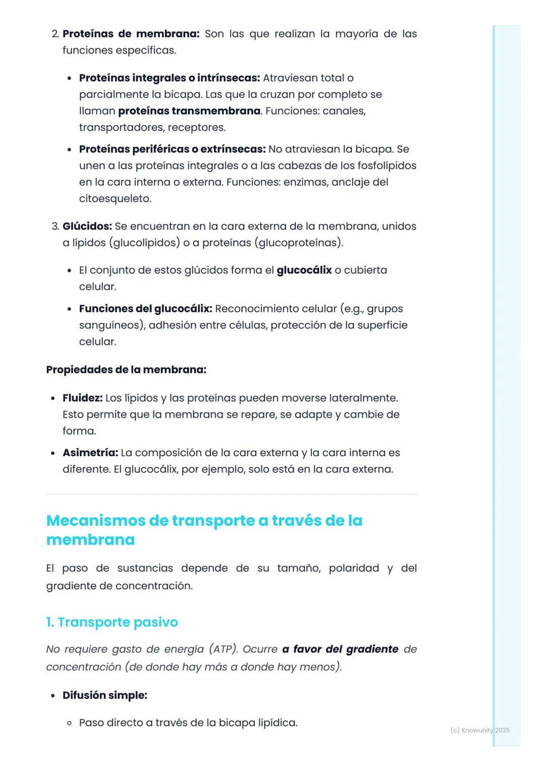 # Membrana Plasmática y
Transporte Celular

La membrana plasmática: la frontera celular

La membrana plasmática es la estructura que delimit