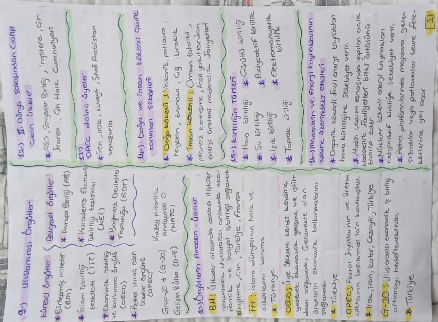 COĞRAFYA NOT
Türk kültürünü oluşturan Maddi -
Manevi değerter
Maddi Değerler
* Cesmelier
* köprüsel
* Medreseler
* Camiler
* kervansaraylor
