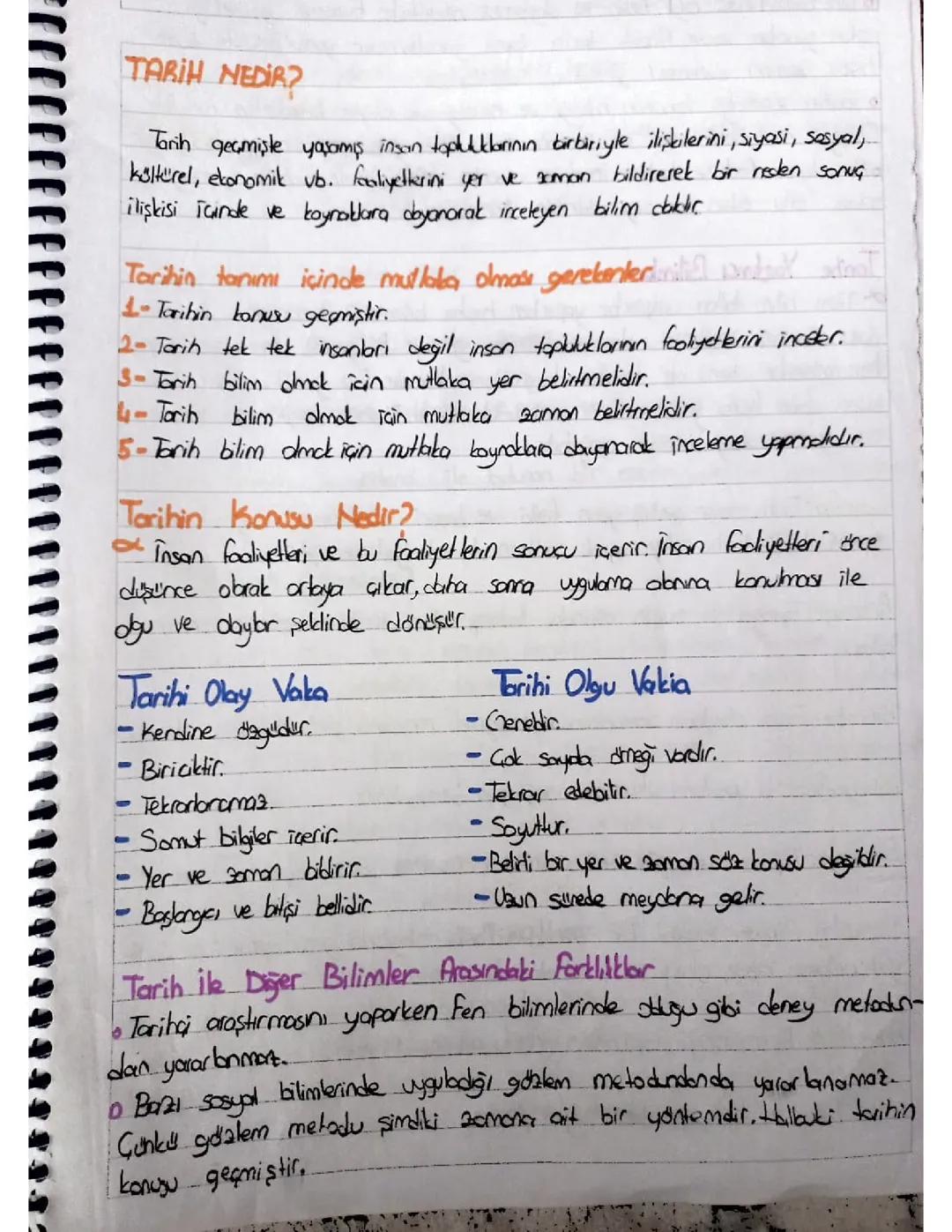 9. Sınıf Tarih: Tarih Nedir ve Tarifi