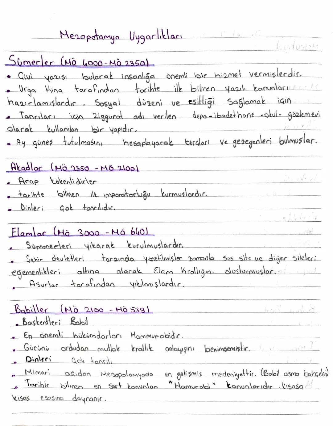 Mezopotamya Uygarlıkları

Sümerler (Mö 4000-Mö 2350)
*   Givi yazısı bularak insanlığa önemli bir hizmet vermişlerdir.
*   Urga Kina tarafın