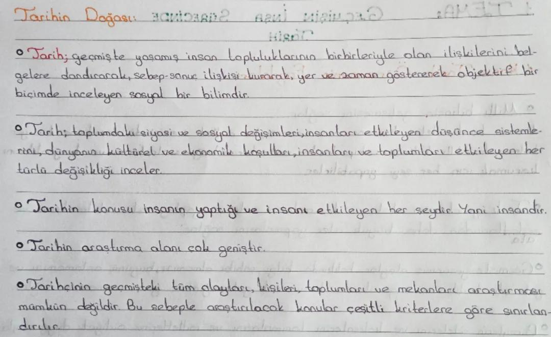 Tarihin Doğası ve Önemi