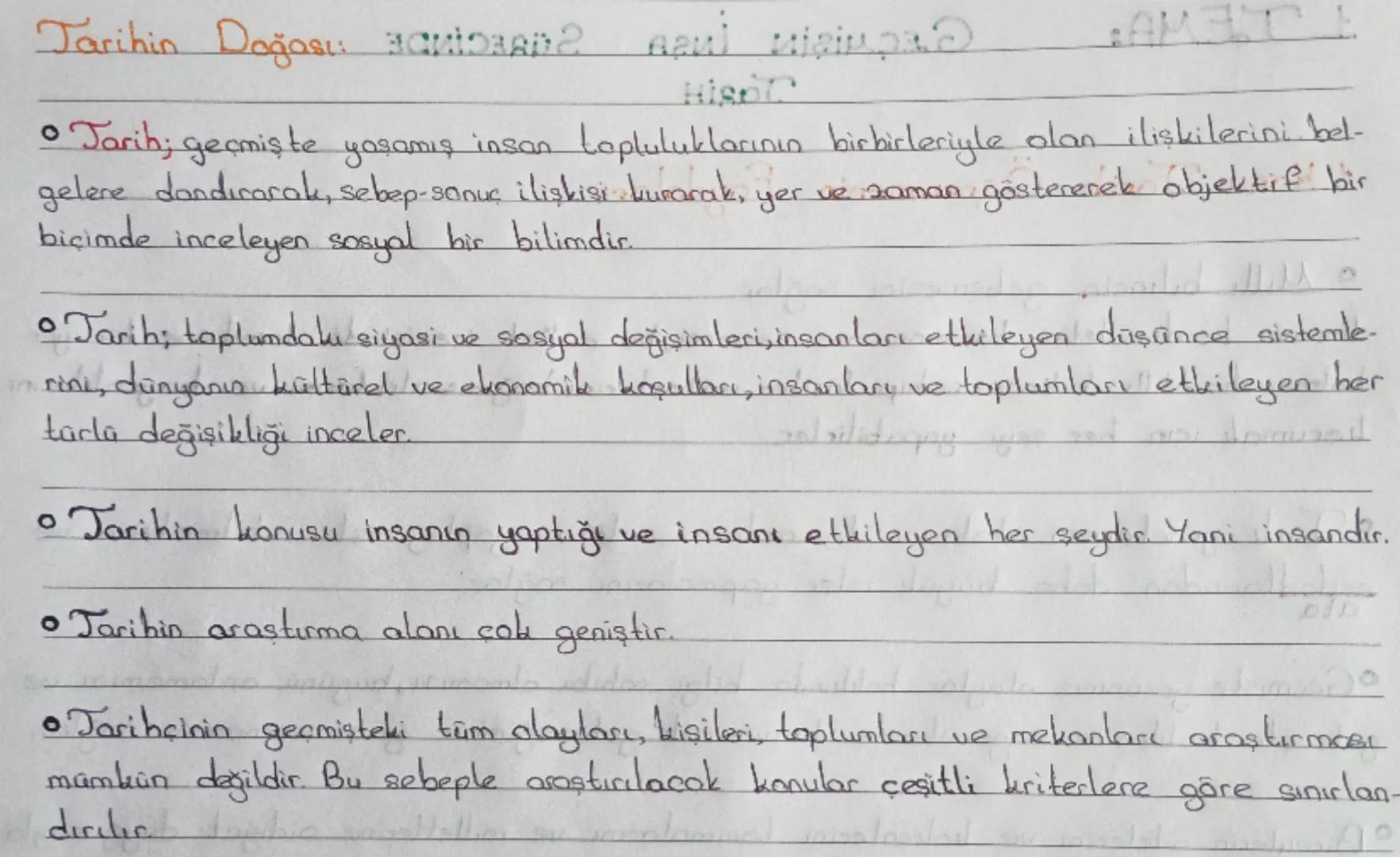 Tarihin Doğası:
anima
HisoC
• AMET
• Tarih; geçmişte yaşamış insan Lopluluklarının birbirleriyle olan ilişkilerini bel-
gelere dandırarak, s