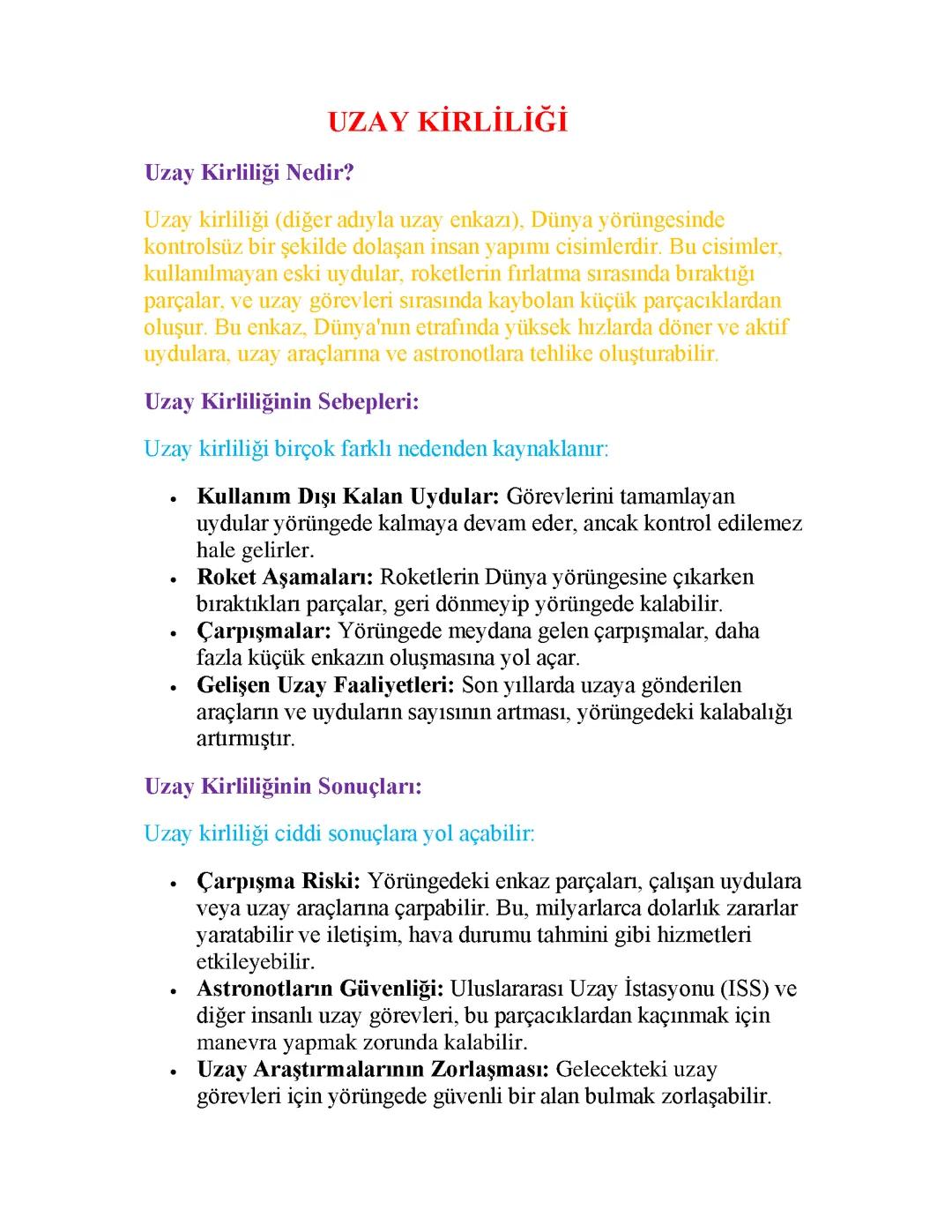 Uzay Kirliliği: Geleceğimizi Nasıl Etkiliyor?