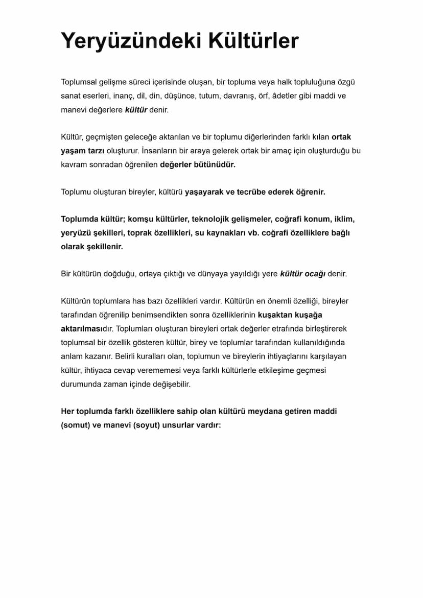 İlk Uygarlıklar
İlk uygarlıklar ve medeniyetler genel olarak Kuzey Yarım Küre'nin Sıcak ve Orta
Kuşağında kurulmuştur.
İlk insanlara ait en 