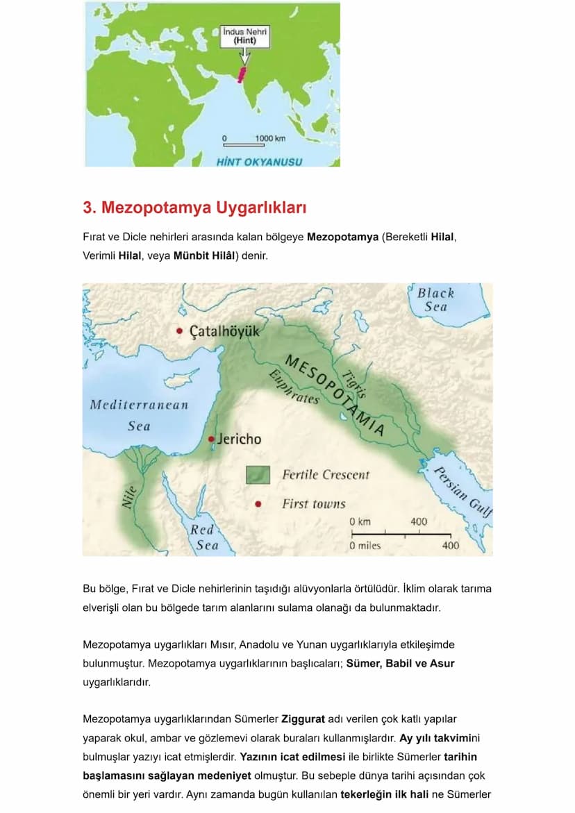 İlk Uygarlıklar
İlk uygarlıklar ve medeniyetler genel olarak Kuzey Yarım Küre'nin Sıcak ve Orta
Kuşağında kurulmuştur.
İlk insanlara ait en 