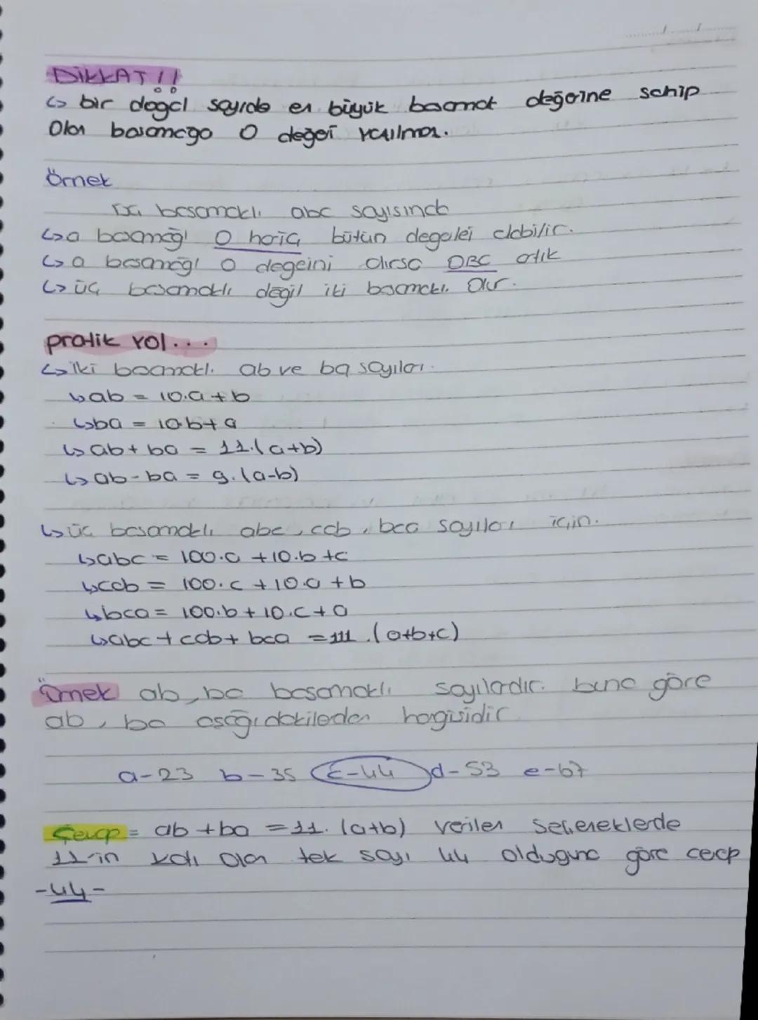 BASAMAK LAVRAMI HALkinde Not
Basamak Lourom!
Sayi değer; Her rakamın
Basamak Her
rotomin
Basamak Deger; bir
Sayiyo Lolligi değerdir
Örnek. 5