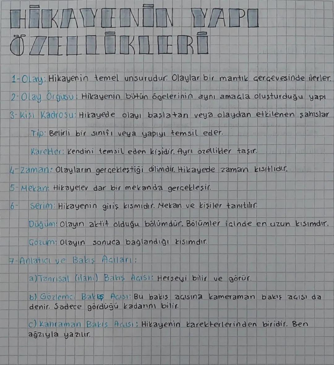 # HULKAYENİN YAPO
# NERO

1-Olay: Hikayenin temel unsurudur. Olaylar bir mantık çerçevesinde ilerler.

2-Olay Orgusu: Hikayenin bütün ögeler