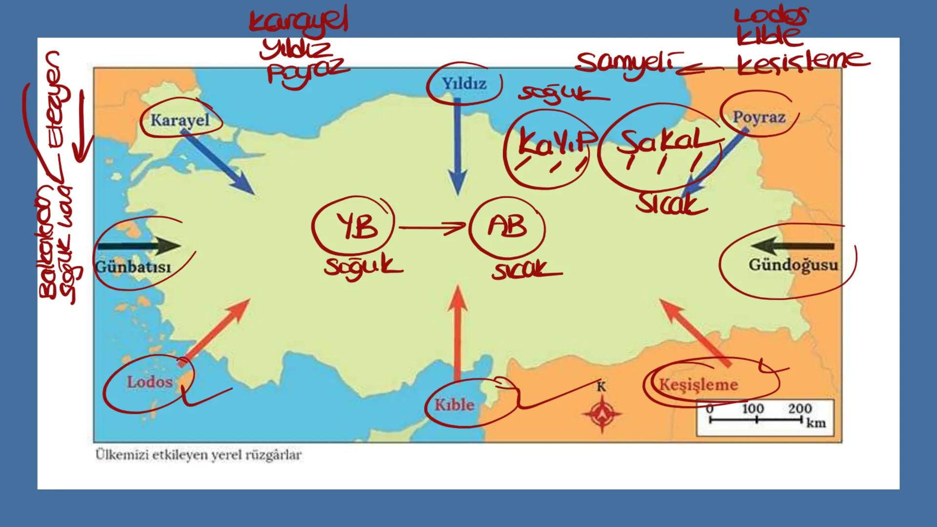 TÜRKİYE'NİN İKLİMİ İklim
Mutlak Konum
matematik
► Akdeniz İklimi görülür.
► Batı rüzgarları görülür.
‣ Cephe yağışları etkilidir.
Dört mevsi