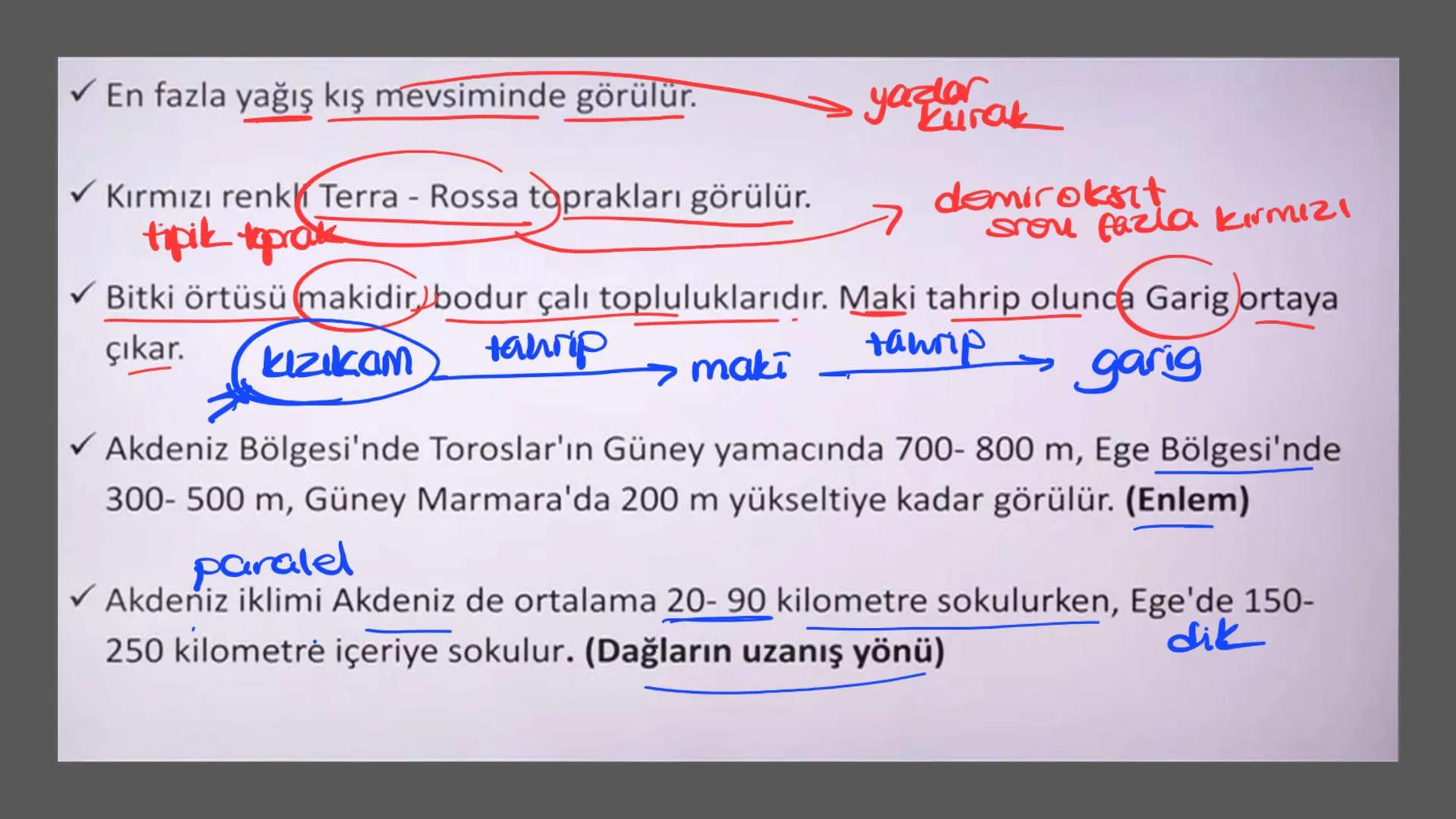 TÜRKİYE'NİN İKLİMİ İklim
Mutlak Konum
matematik
► Akdeniz İklimi görülür.
► Batı rüzgarları görülür.
‣ Cephe yağışları etkilidir.
Dört mevsi