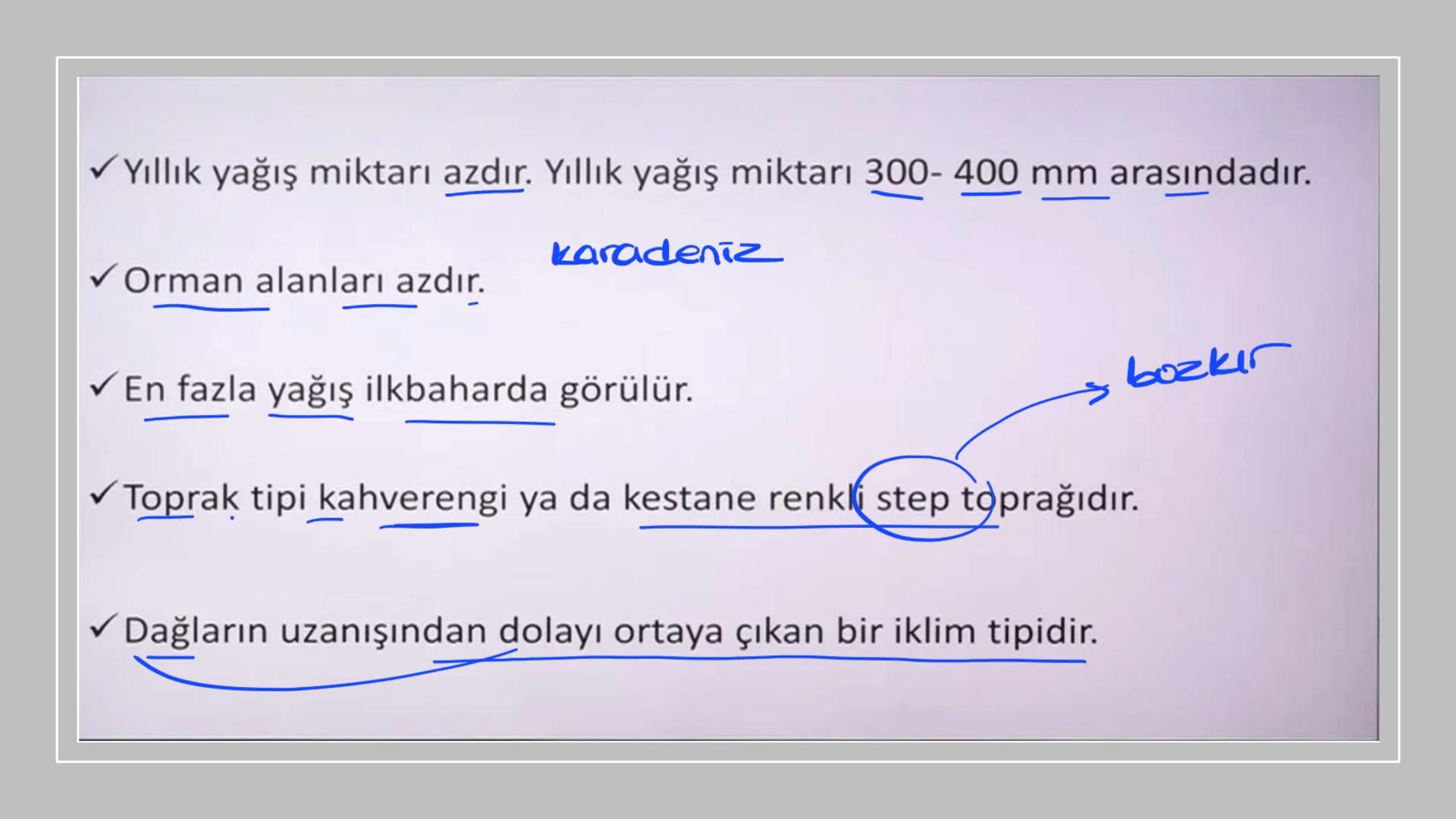 TÜRKİYE'NİN İKLİMİ İklim
Mutlak Konum
matematik
► Akdeniz İklimi görülür.
► Batı rüzgarları görülür.
‣ Cephe yağışları etkilidir.
Dört mevsi