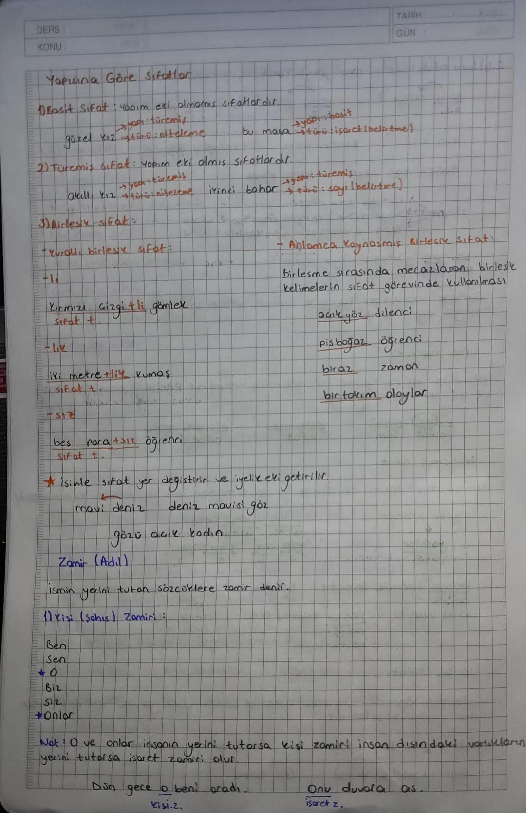 Tision Tamlan
Tamlayan: -10, -101-010,-nin evidir. 1. tekil ve 1.
Tamlayan ekinin diğer ismi ilgi ekidir.
Cogulda
-im-im alabilir.
Tanknon e