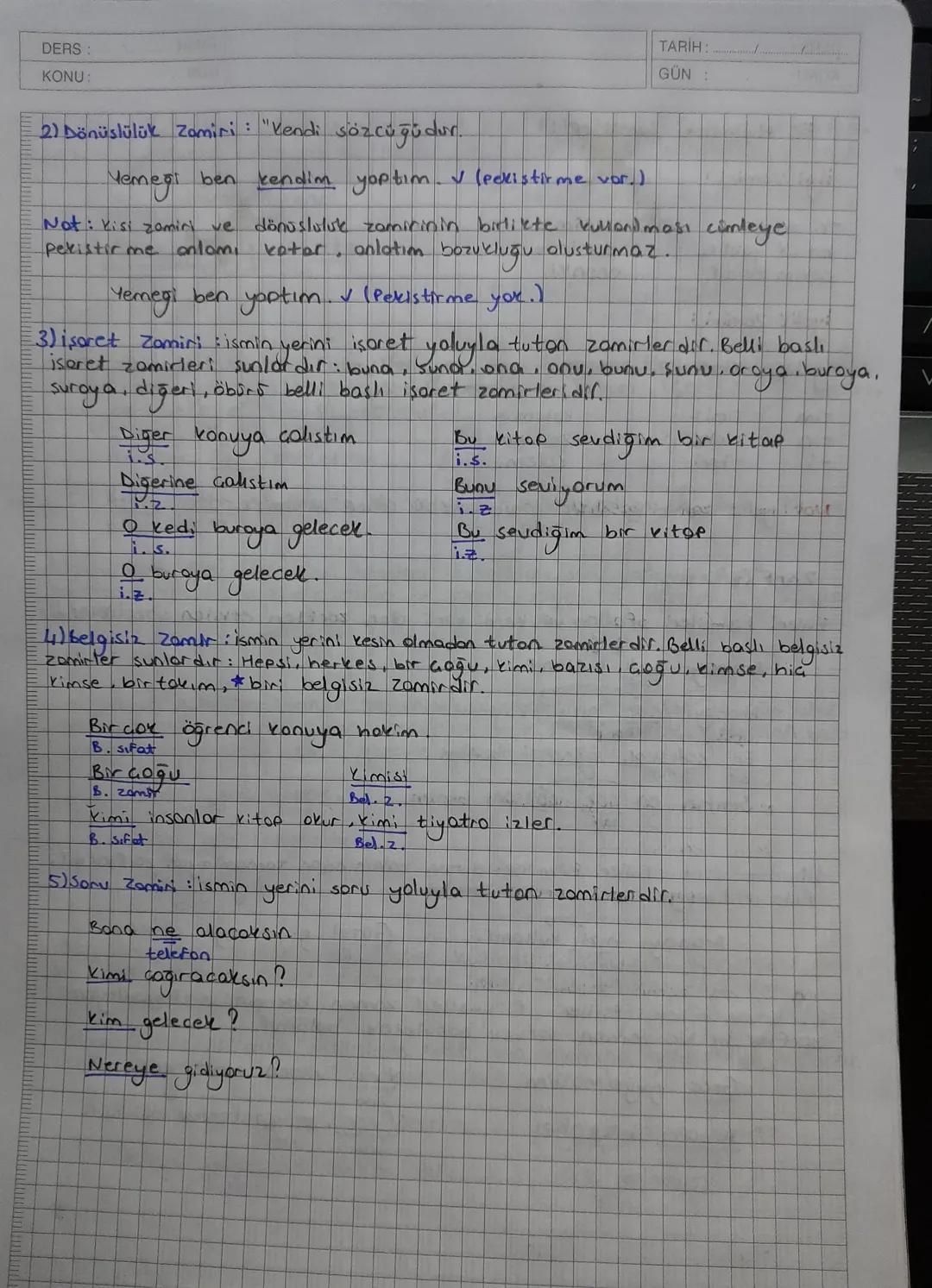 Tision Tamlan
Tamlayan: -10, -101-010,-nin evidir. 1. tekil ve 1.
Tamlayan ekinin diğer ismi ilgi ekidir.
Cogulda
-im-im alabilir.
Tanknon e