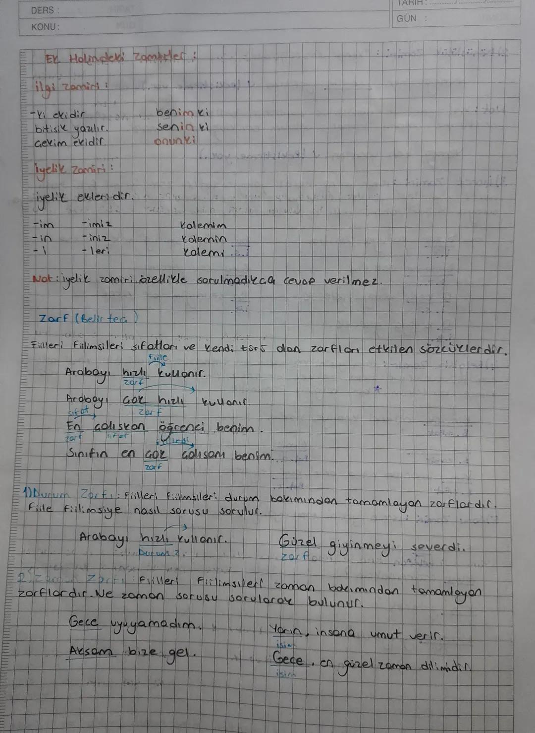 Tision Tamlan
Tamlayan: -10, -101-010,-nin evidir. 1. tekil ve 1.
Tamlayan ekinin diğer ismi ilgi ekidir.
Cogulda
-im-im alabilir.
Tanknon e