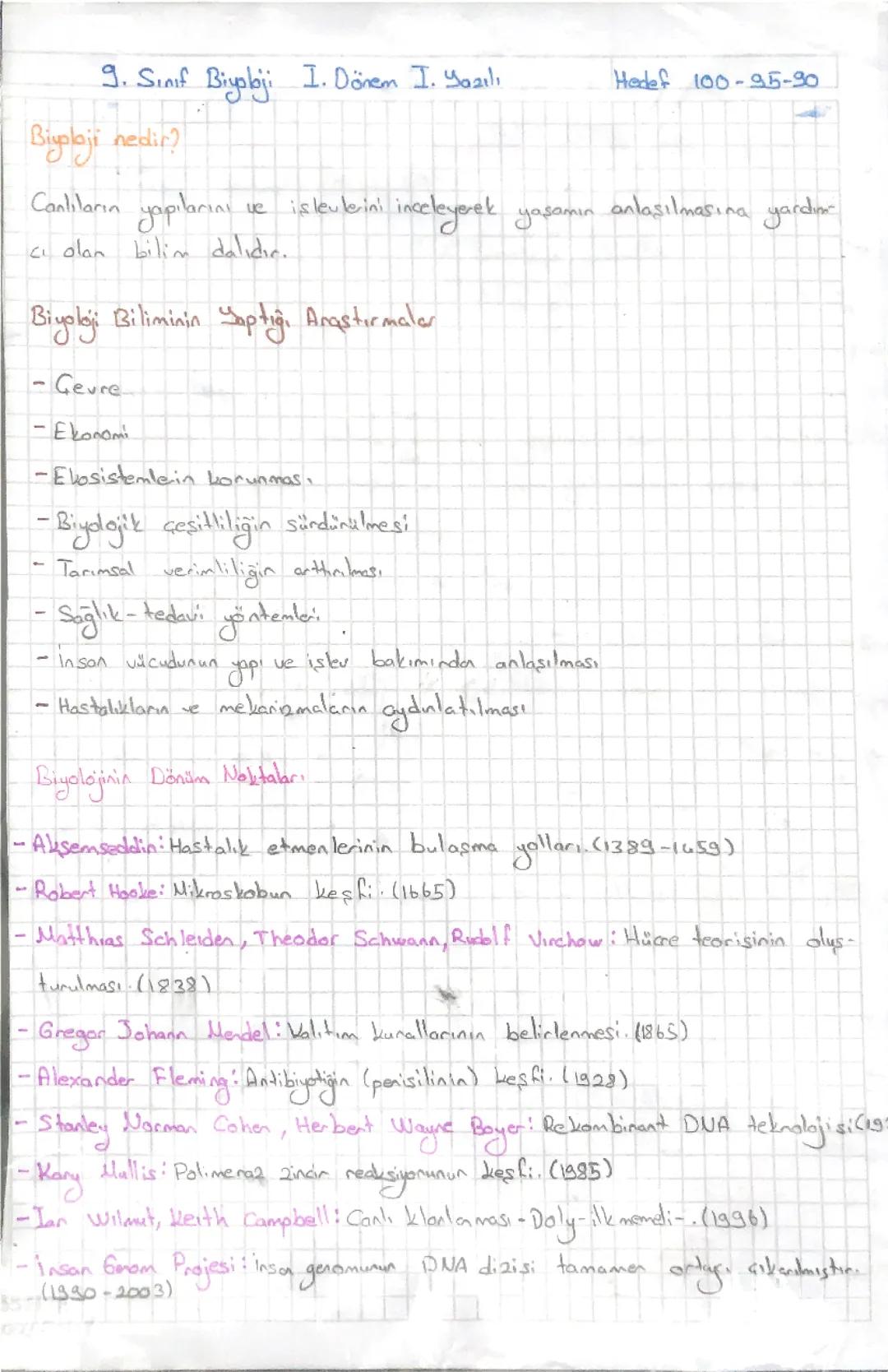 9. Sonıf biyoloji ders notu 