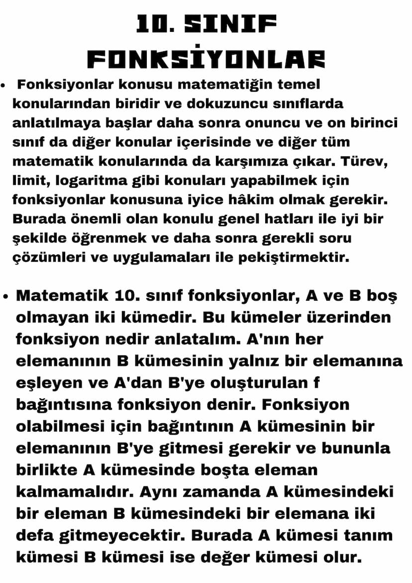 MATEMATİK
PROJE ÖDEVİ
Okulun adı:
Öğretmenin adı:
Proje ödevi konusu: Fonksiyonlar
ct9x-2
2x3
1
P=rπT
4x=8
3
Six±9
y=2
-= 3.1 0x
lim ct9x-2
