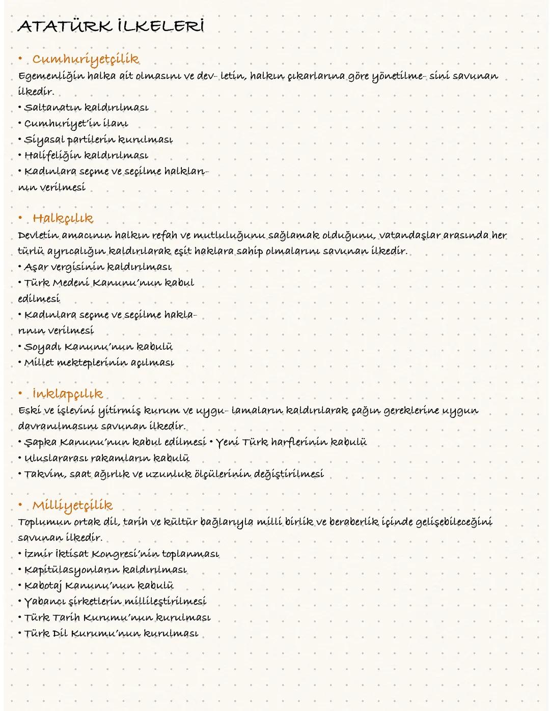 Atatürk ilkeleri