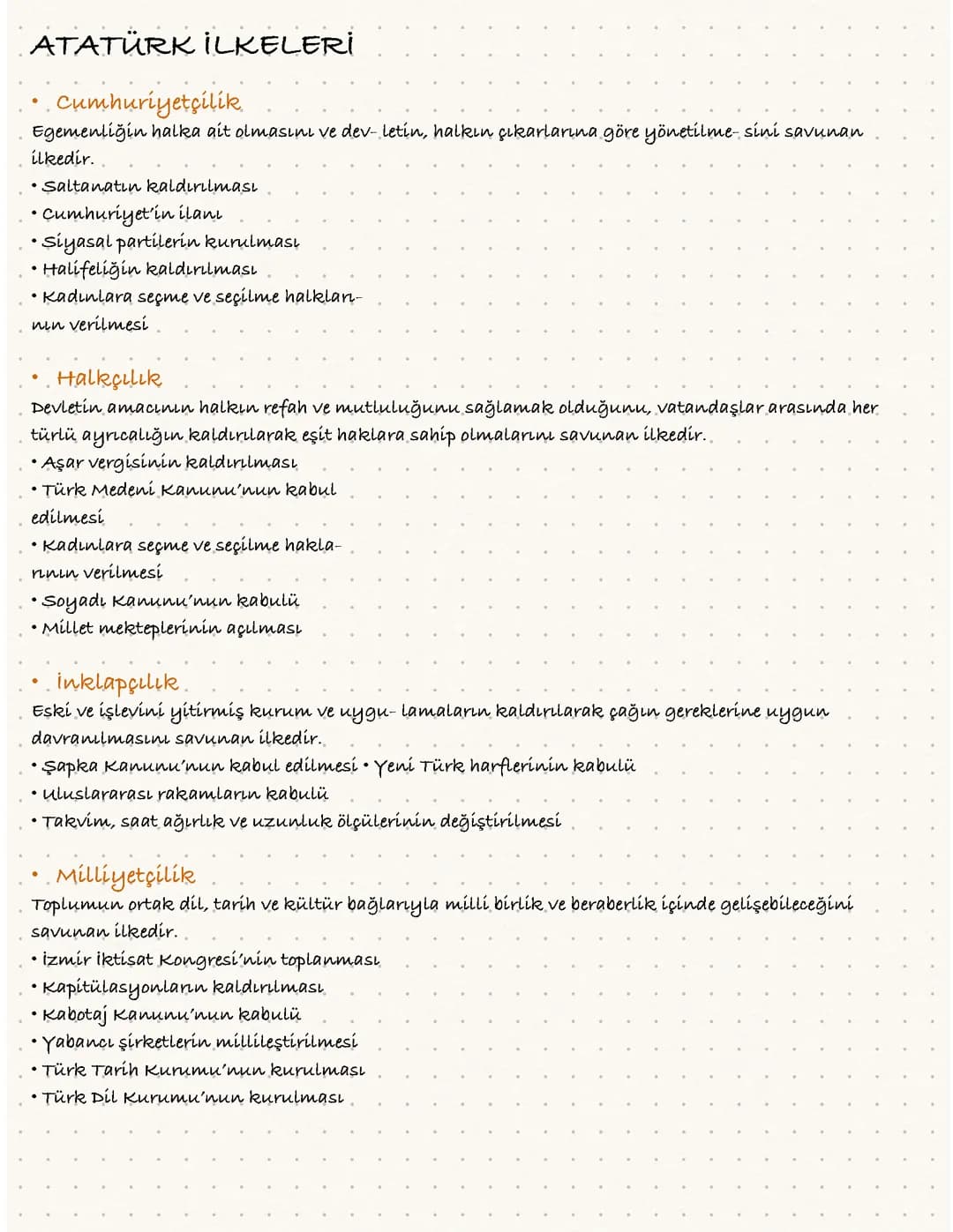 Atatürk ilkeleri