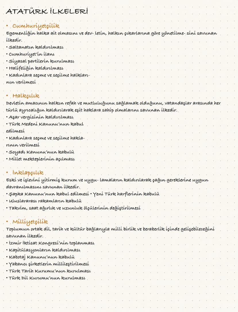 ATATÜRK İLKELERİ
Cumhuriyetçilik
Egemenliğin halka ait olmasını ve dev-letin, halkın çıkarlarına göre yönetilme- sini savunan
ilkedir.
•Salt