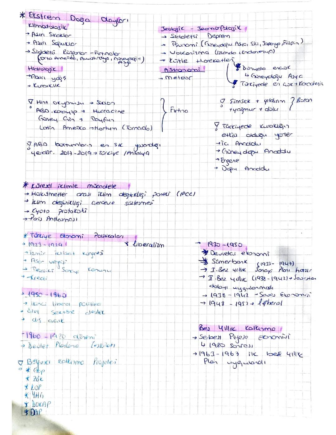 ekstrem doğa olayları