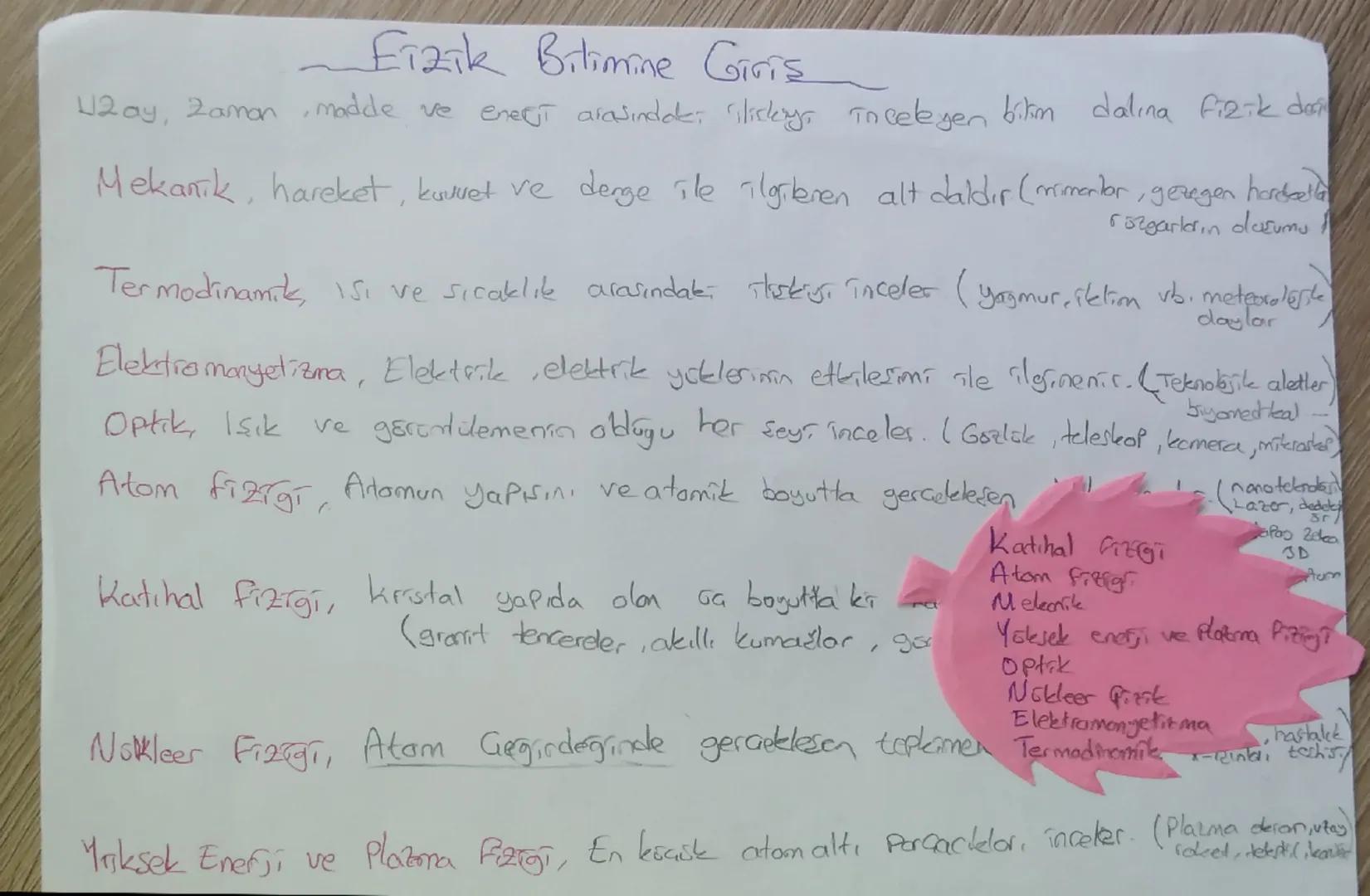 Fizik Bilimine Giris
12ay, Zaman, madde ve enerji arasındaki ilicky, inceleyen bilim dalına fizik da
Mekanik, hareket, kuvvet ve denge ile i