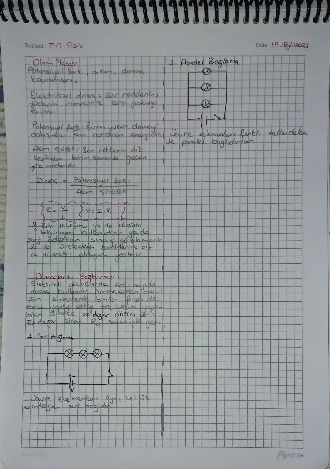 Subject: TYT Fizik
Elektrik Alan
Yüklo bir cismin you've yoels
başka bar cisim getirildiğinde
Date : 10./Eyl/2023
Elektrik Alami
( Flectric 