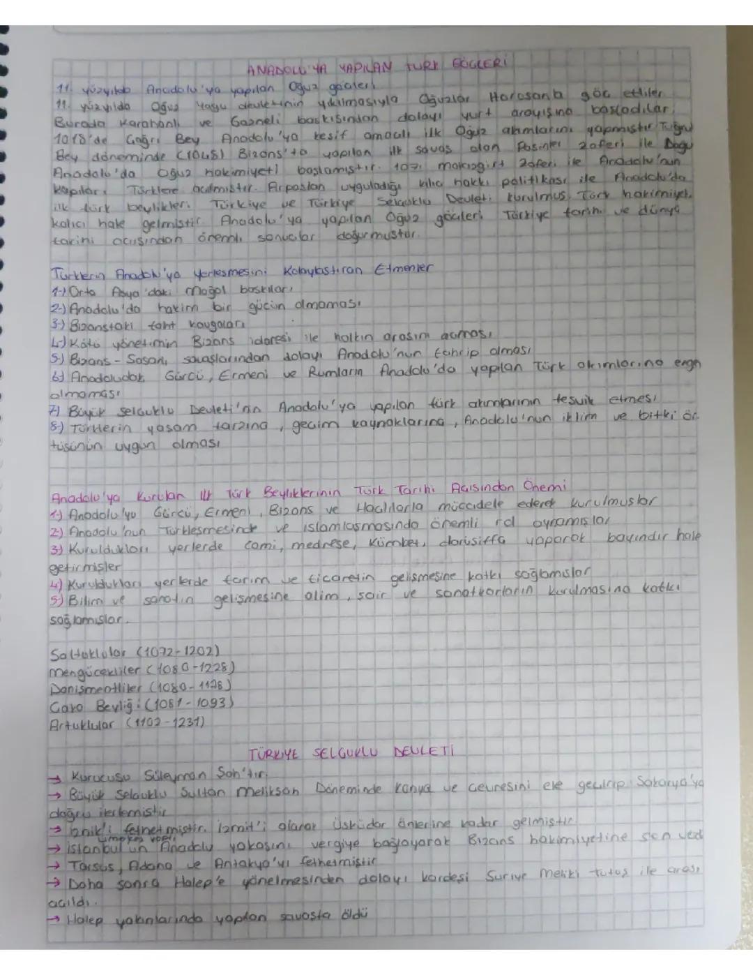 10. sınıf tarih 1. ünite ders notları 