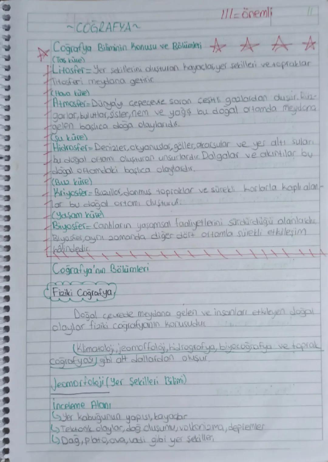 9. sınıf Coğrafya 1. Ünite 