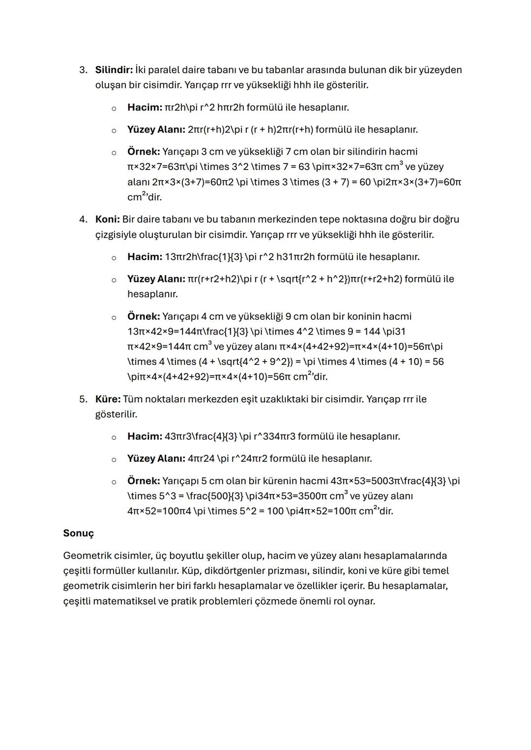 # Geometrik Cisimler

Giriş

Geometrik cisimler, üç boyutlu uzayda var olan ve hacim kaplayan şekillerdir. Bu
cisimler, matematikte ve günlü